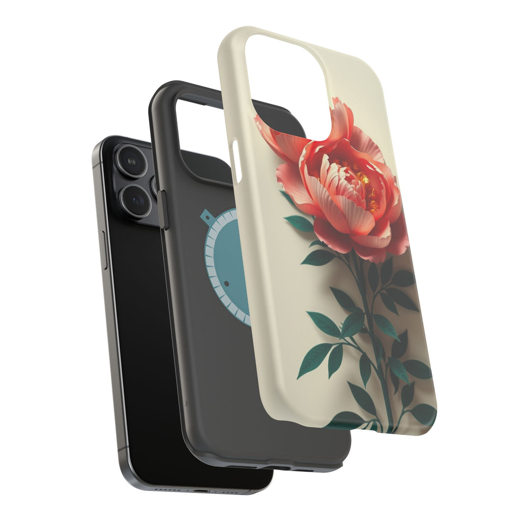 iPhone Emerald Green And Gold Peony Bouquet Slim iPhone Everyday · iPhone Case