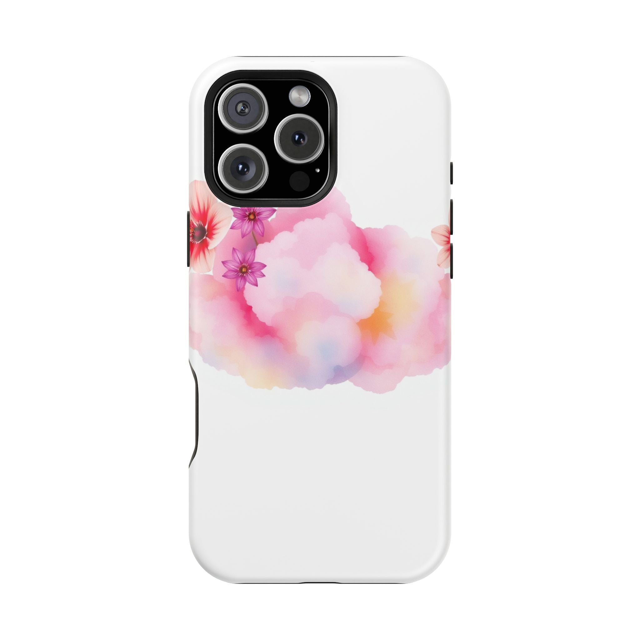iPhone Pastel Floral Cloud Vibrant Watercolor Carry Case Slim Snap Case · iPhone