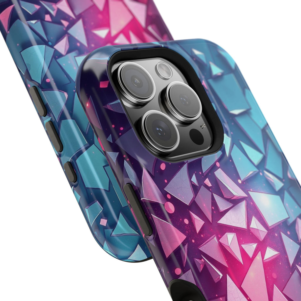 iPhone Mint And Blush Mosaic Shards Slim Everyday Designer Case · iPhone Case