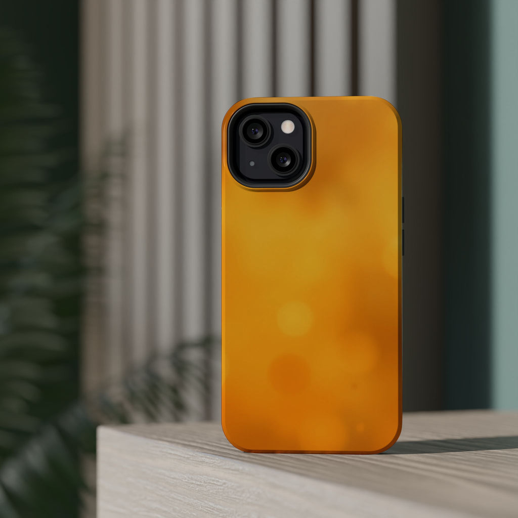 iPhone Mustard And Rust Pixel Blur Bold Modern Everyday Snap Case · iPhone Case