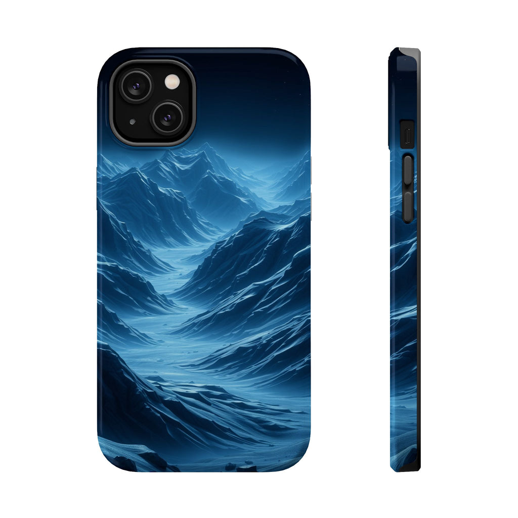 iPhone Midnight Blue And Silver Valley Floor Slim iPhone Everyday · iPhone Case