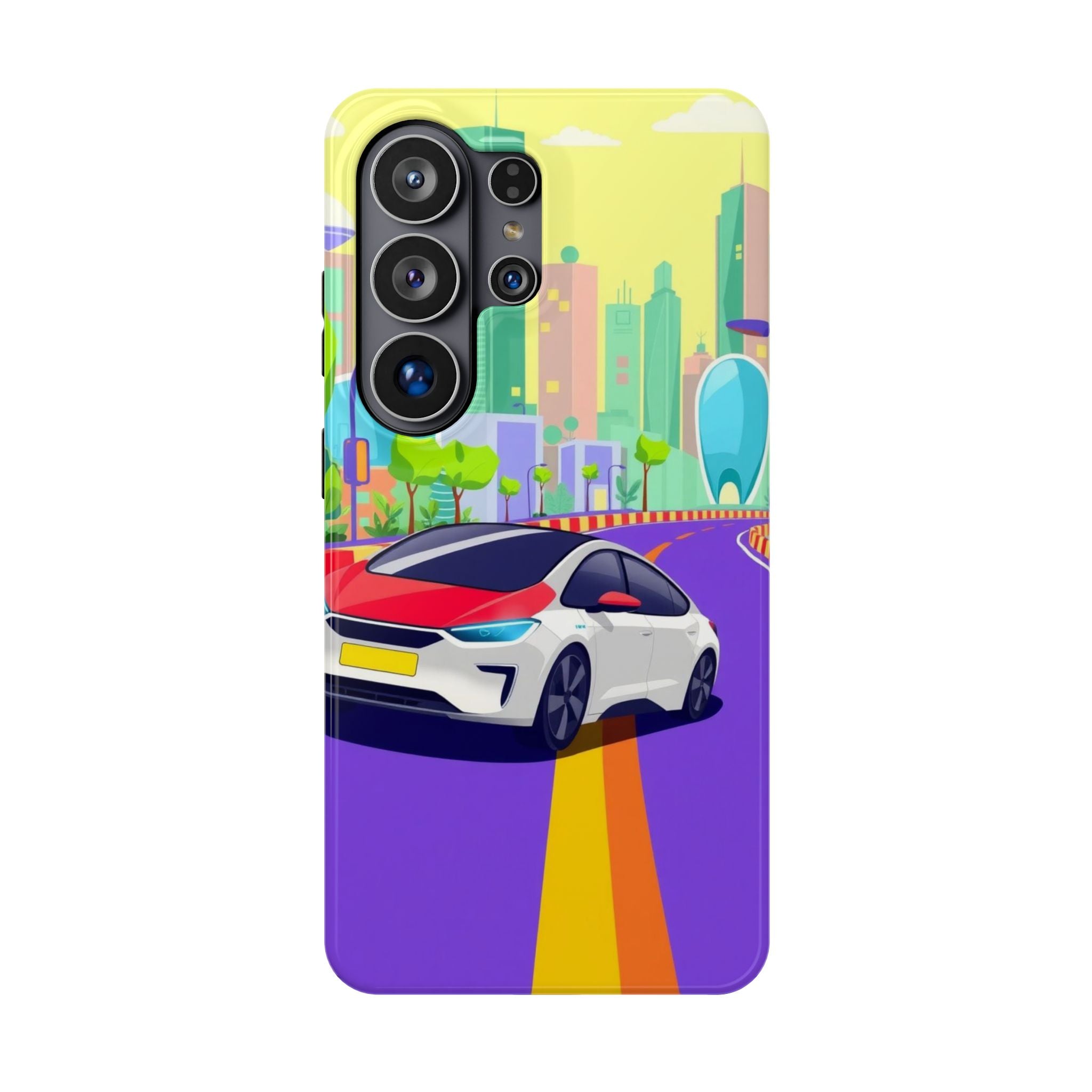 iPhone Electric Car Future Kids Fun Phone Case Gift Slim Snap Case · iPhone Case