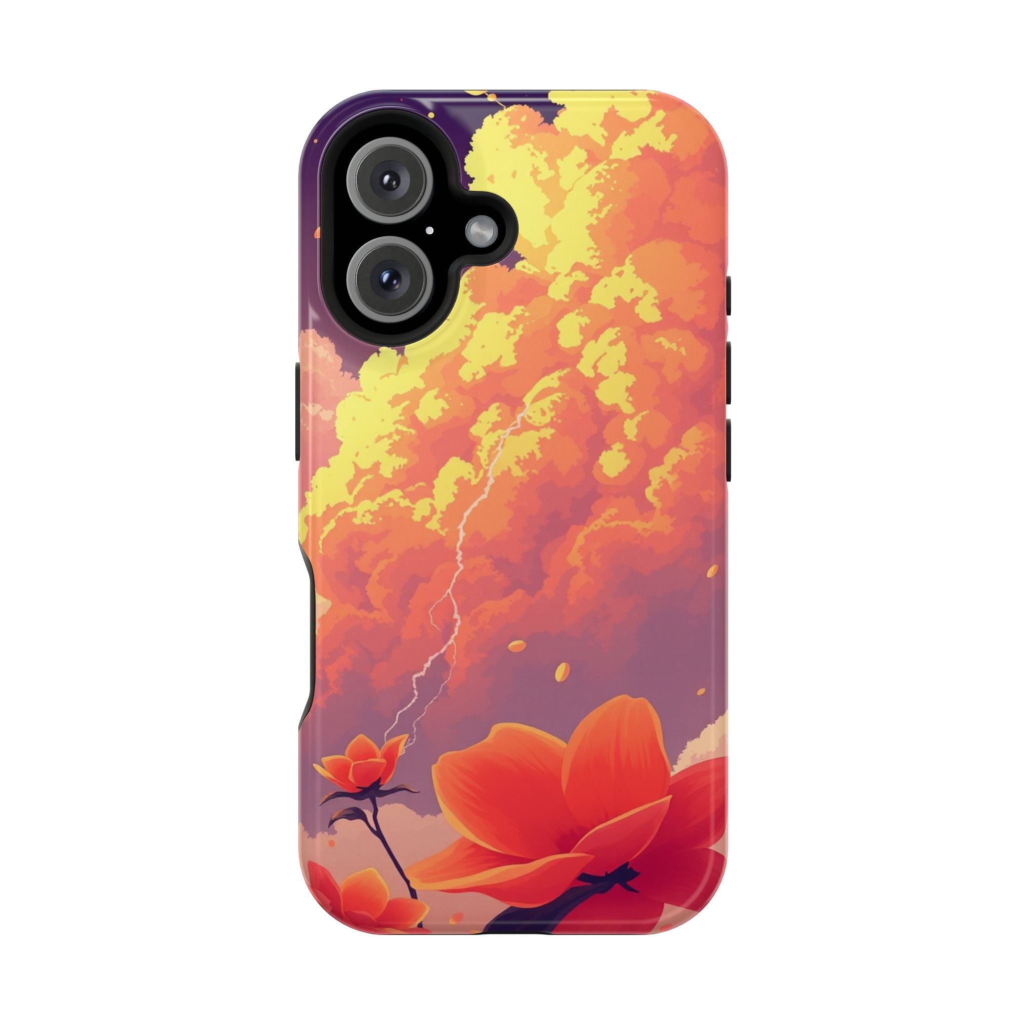 iPhone Sunset Amber And Peach Petal Storm Slim iPhone Everyday Designer · iPhone