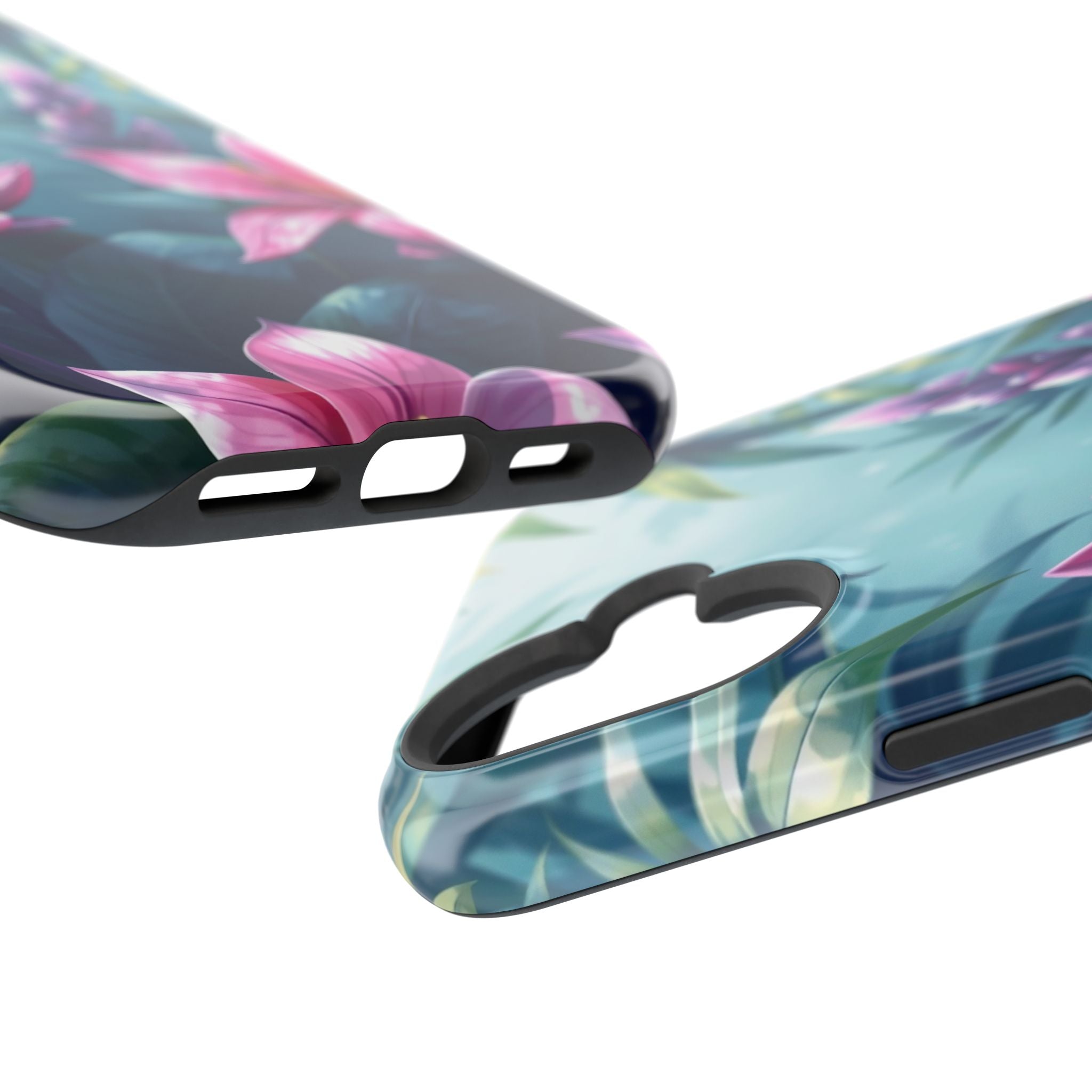 iPhone Indigo And Violet Jungle Floral Slim Everyday Designer Case · iPhone Case