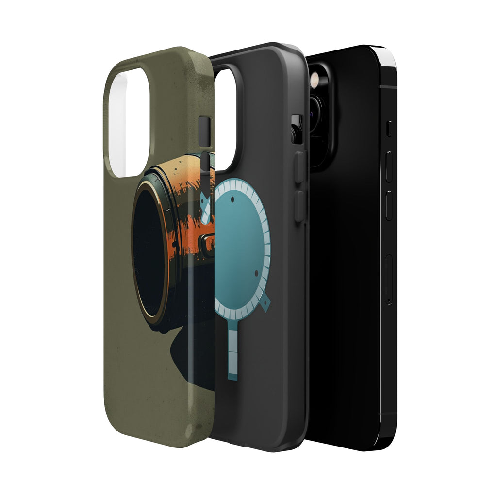 iPhone Charcoal And Copper Vintage Postcard Slim Everyday Designer Case · iPhone