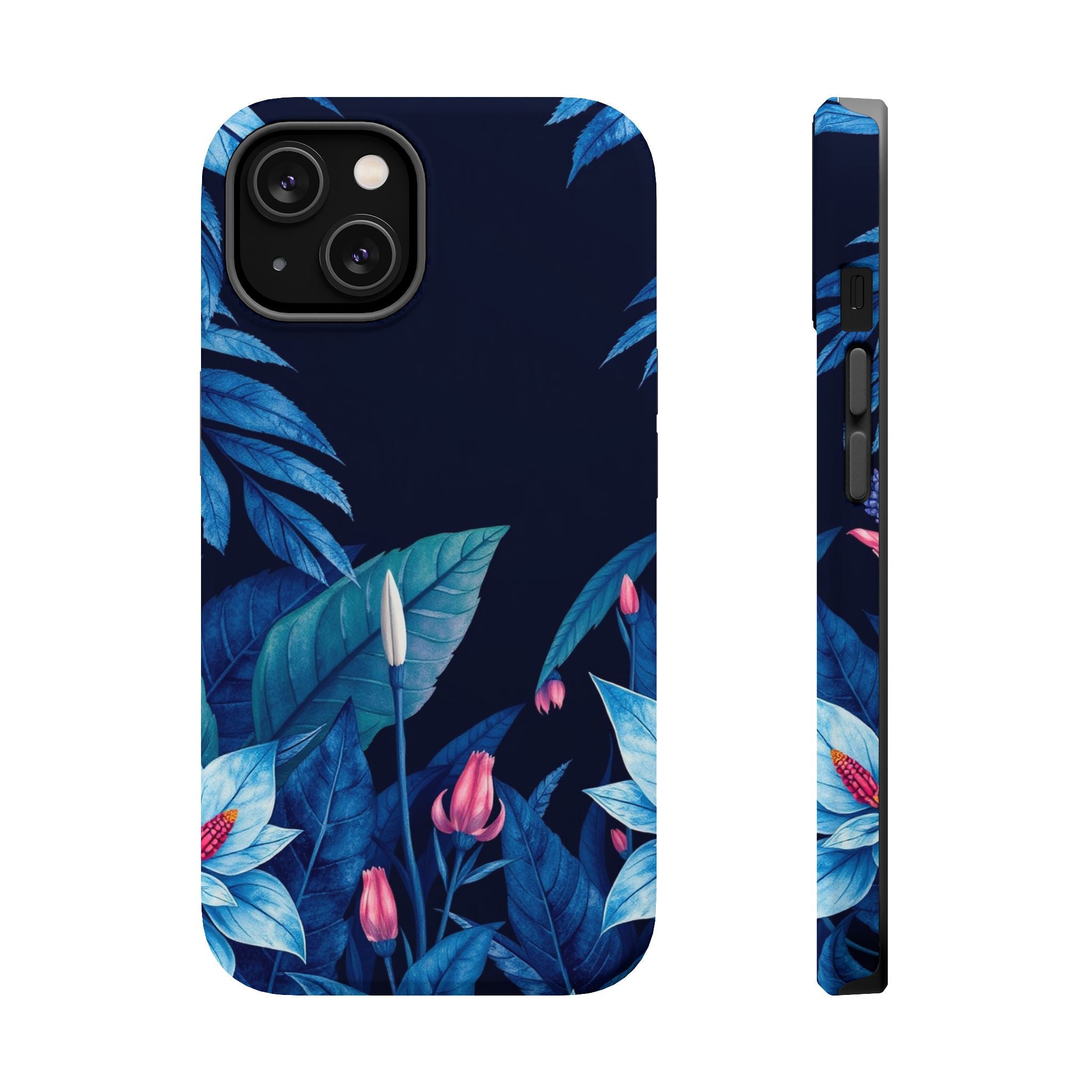 iPhone Serene Jungle Floral Design Clean Minimal Snap Cas Slim Snap Case · iPhon