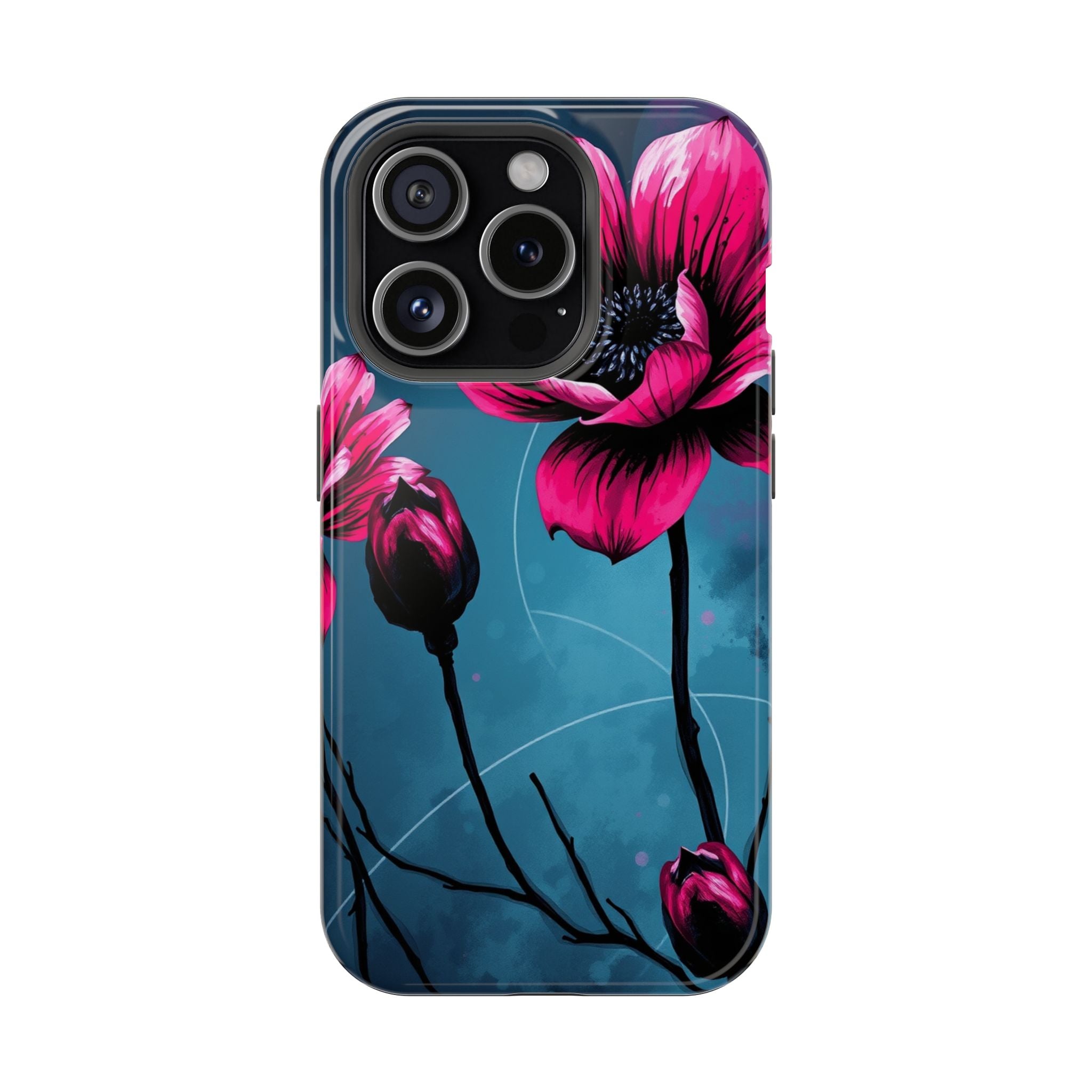 iPhone Floral Ink Wash Bold Art Slim Everyday Designer Case · iPhone Case