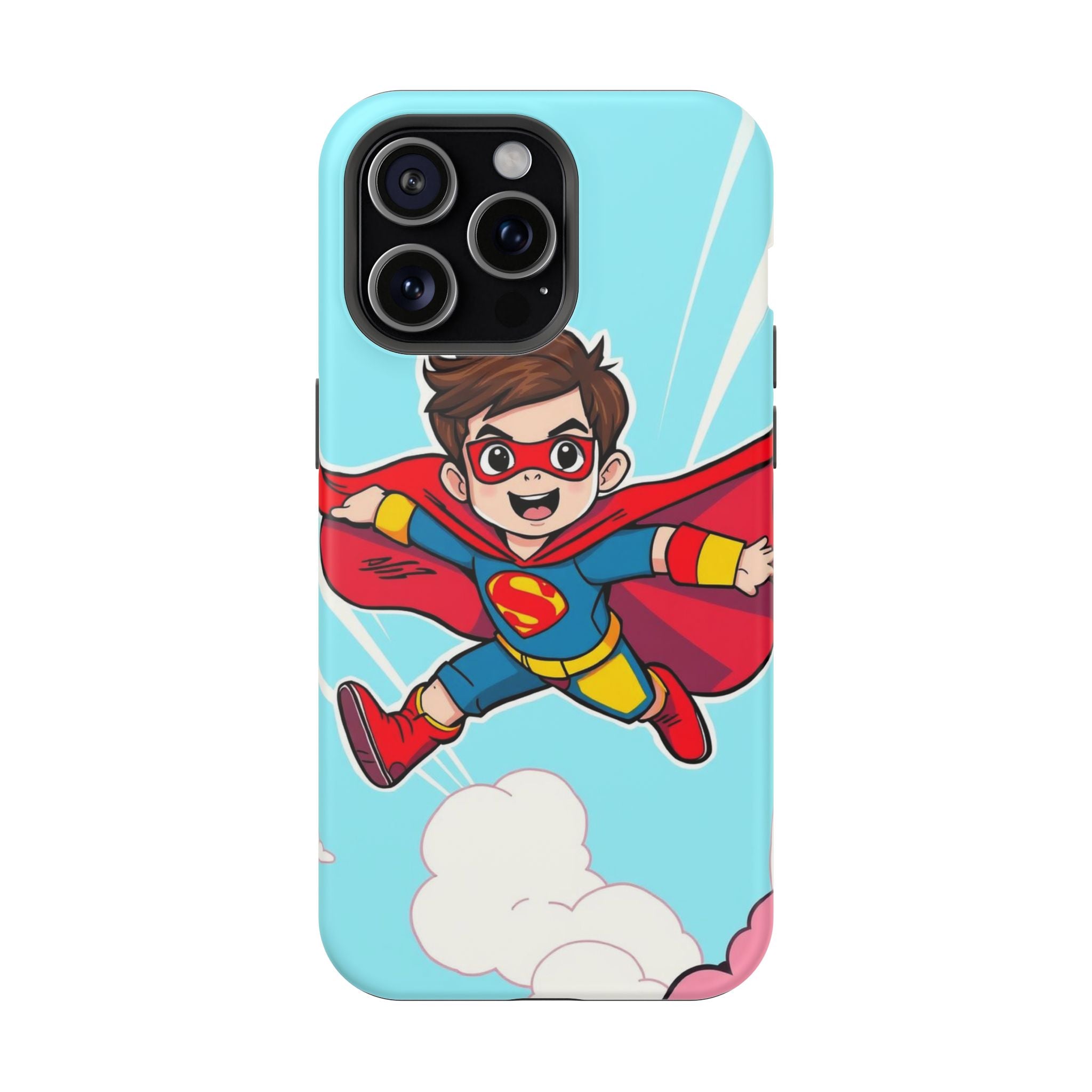iPhone Kid Superhero Flying Kids Fun iPhone Phone Case Gift Slim · iPhone Case