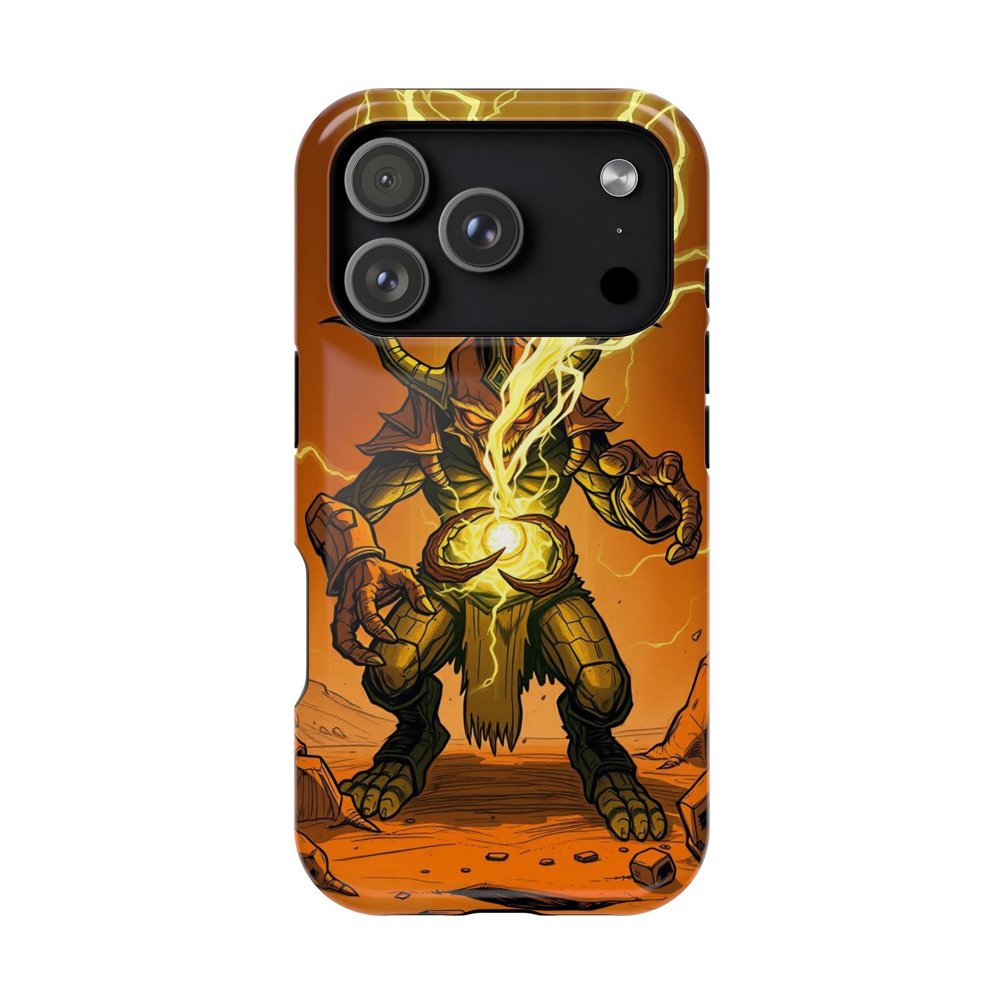 iPhone Burnt Orange And Sand Chaos Goblin Energy Clean Minimal Snap Case · iPhon