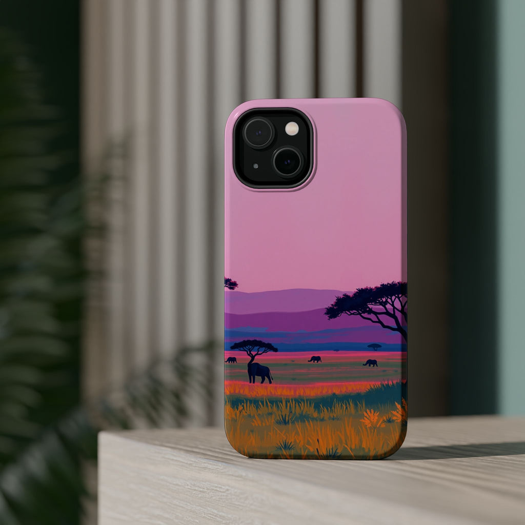 iPhone Savanna Horizon Electric Art Slim Everyday Designer Case · iPhone Case