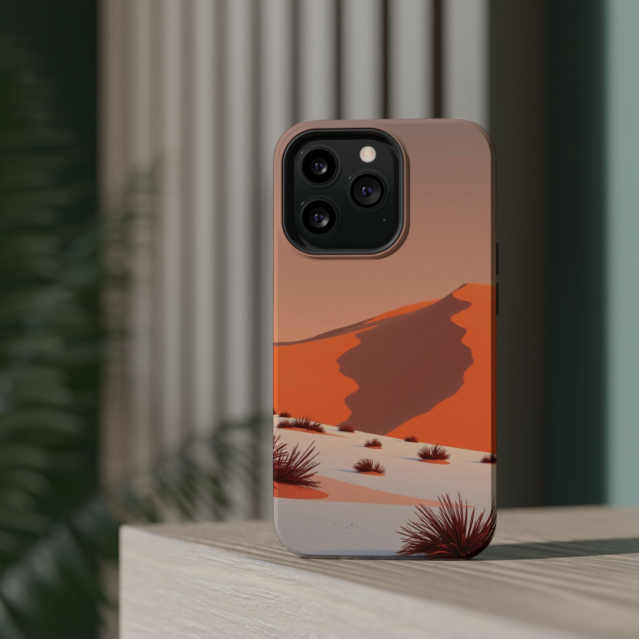 iPhone Burnt Orange And Sand Snow Field Slim Everyday iPhone Designer · iPhone C