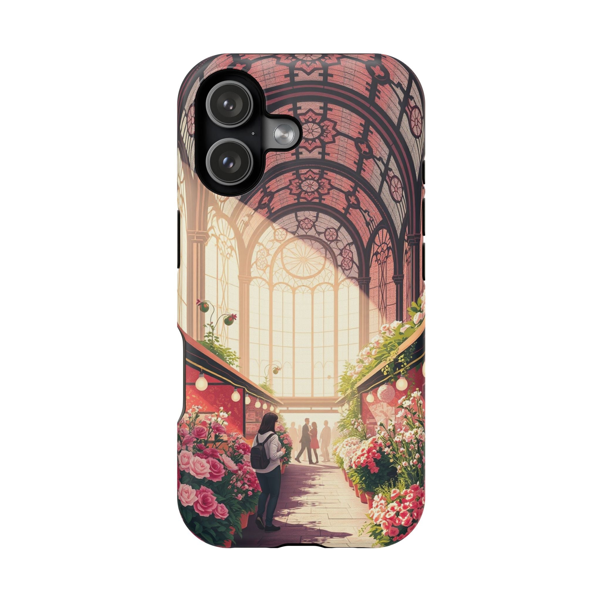 iPhone Flower Market Stained Glass Bold Modern Everyday Snap Case · iPhone Case