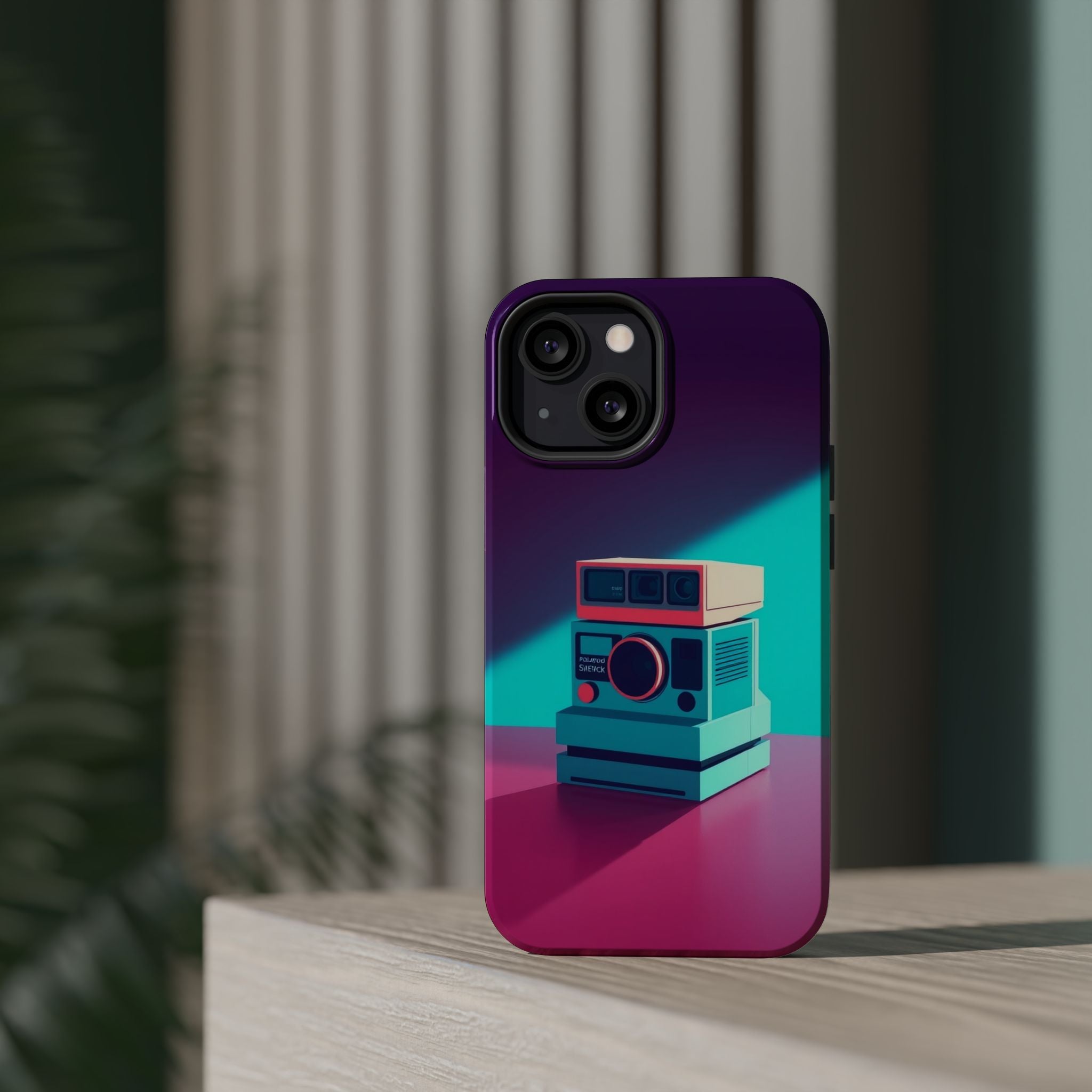iPhone Polaroid Stack Memory Pop Art Bold Slim Everyday Designer Case · iPhone C