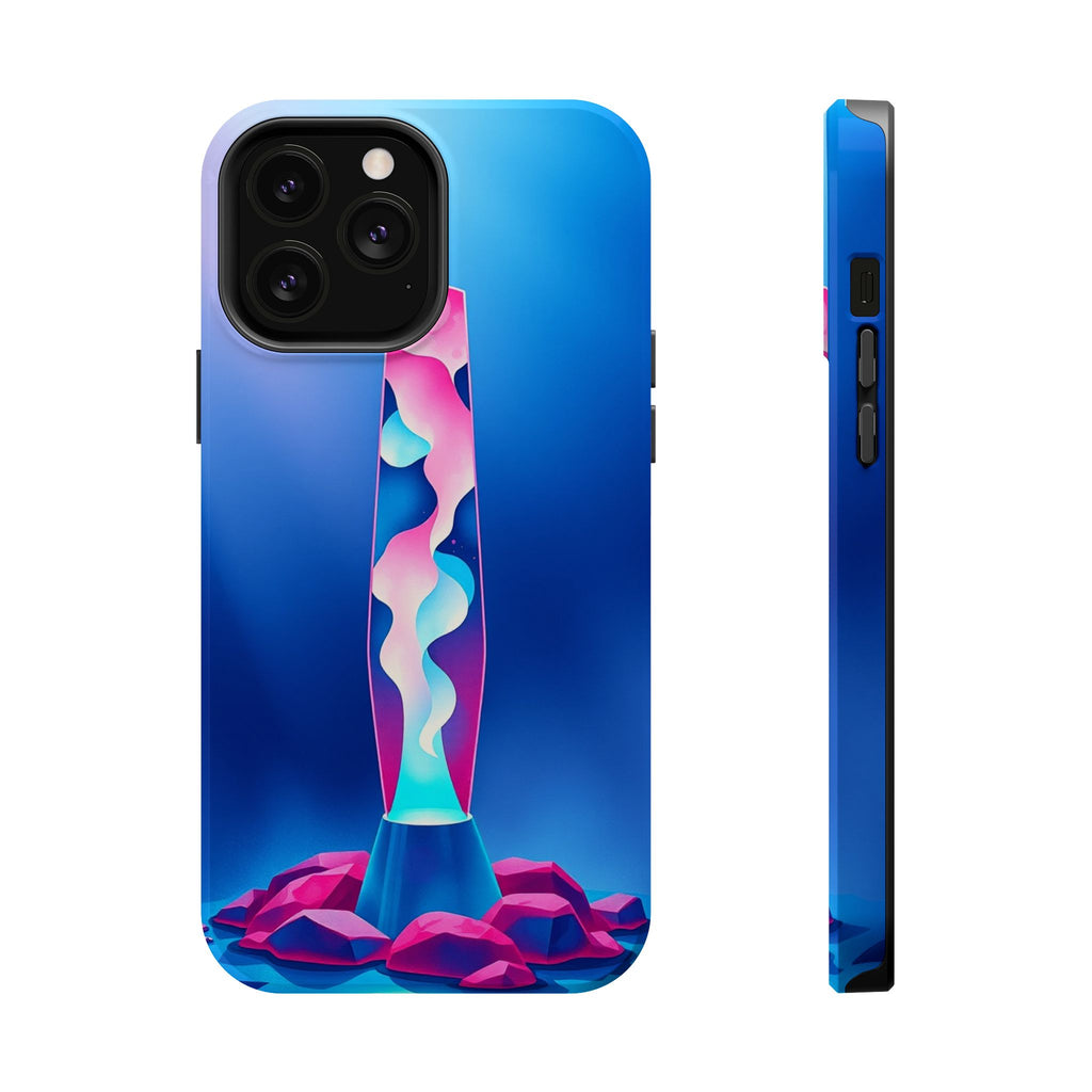 iPhone Cyan And Magenta Lava Lamp Flow Slim Everyday Designer Case · iPhone Case