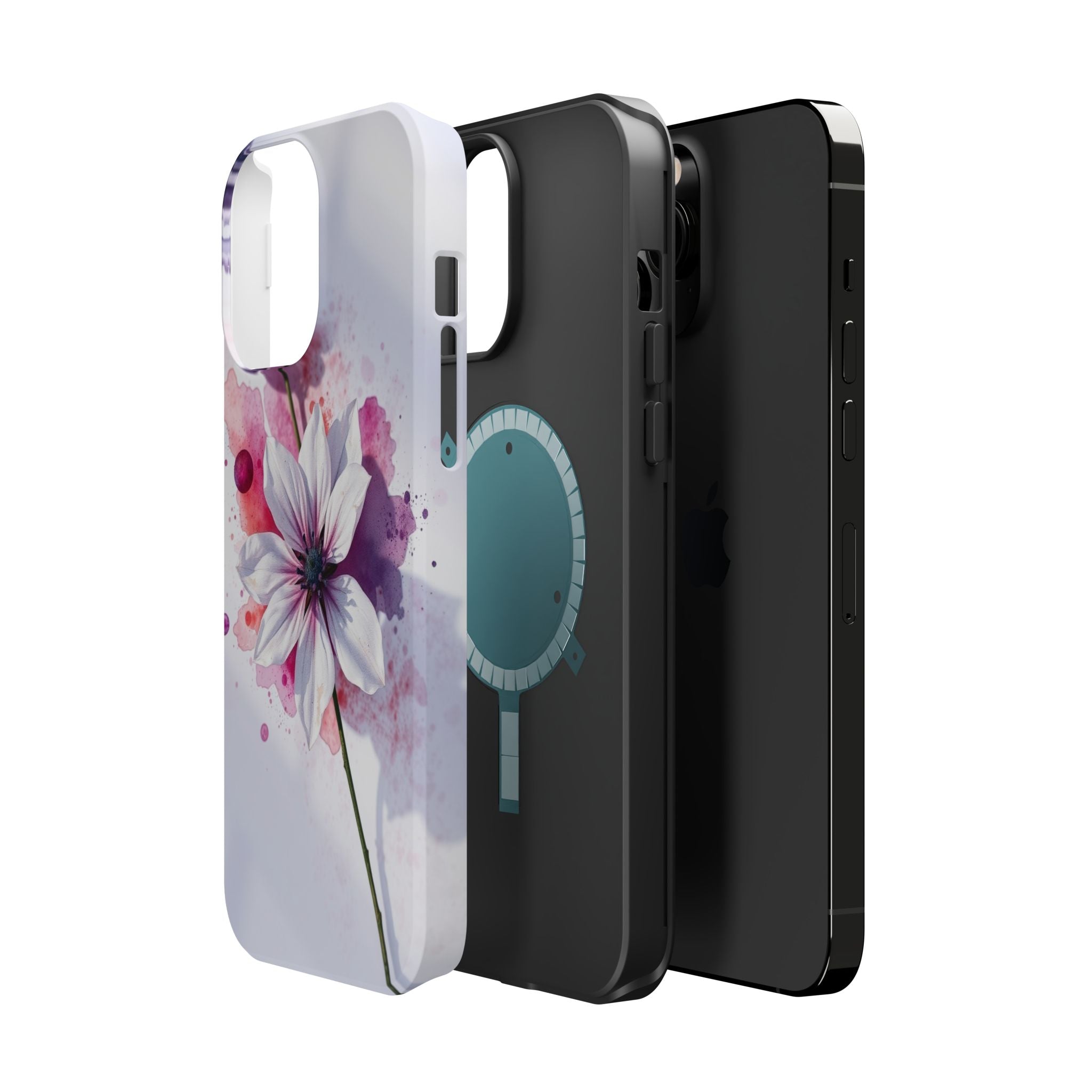 iPhone Floral Watercolor Splash Bold Art Slim Everyday iPhone 15 · iPhone Case