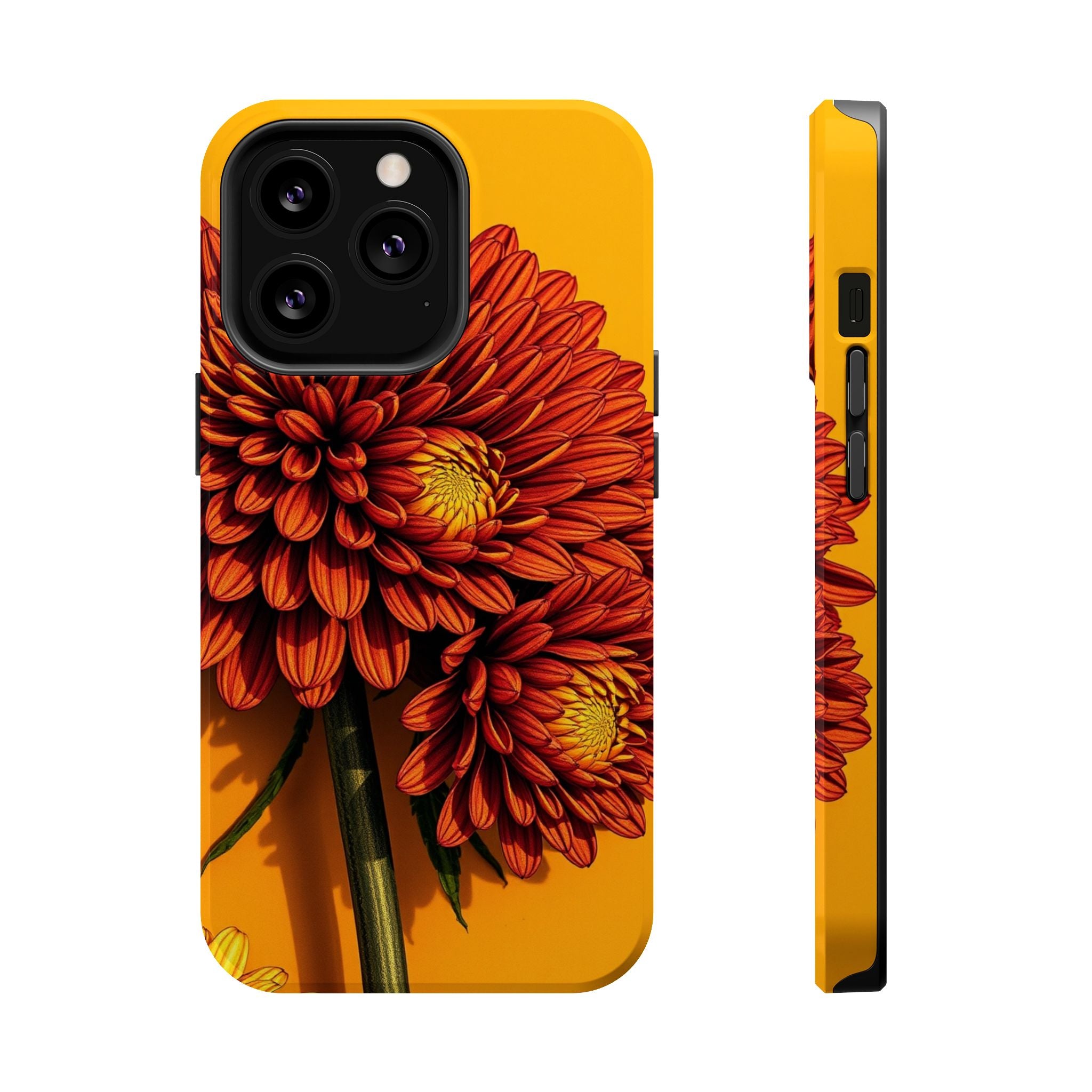 iPhone Mustard And Rust Ranunculus Stack Slim Everyday iPhone 14 · iPhone Case