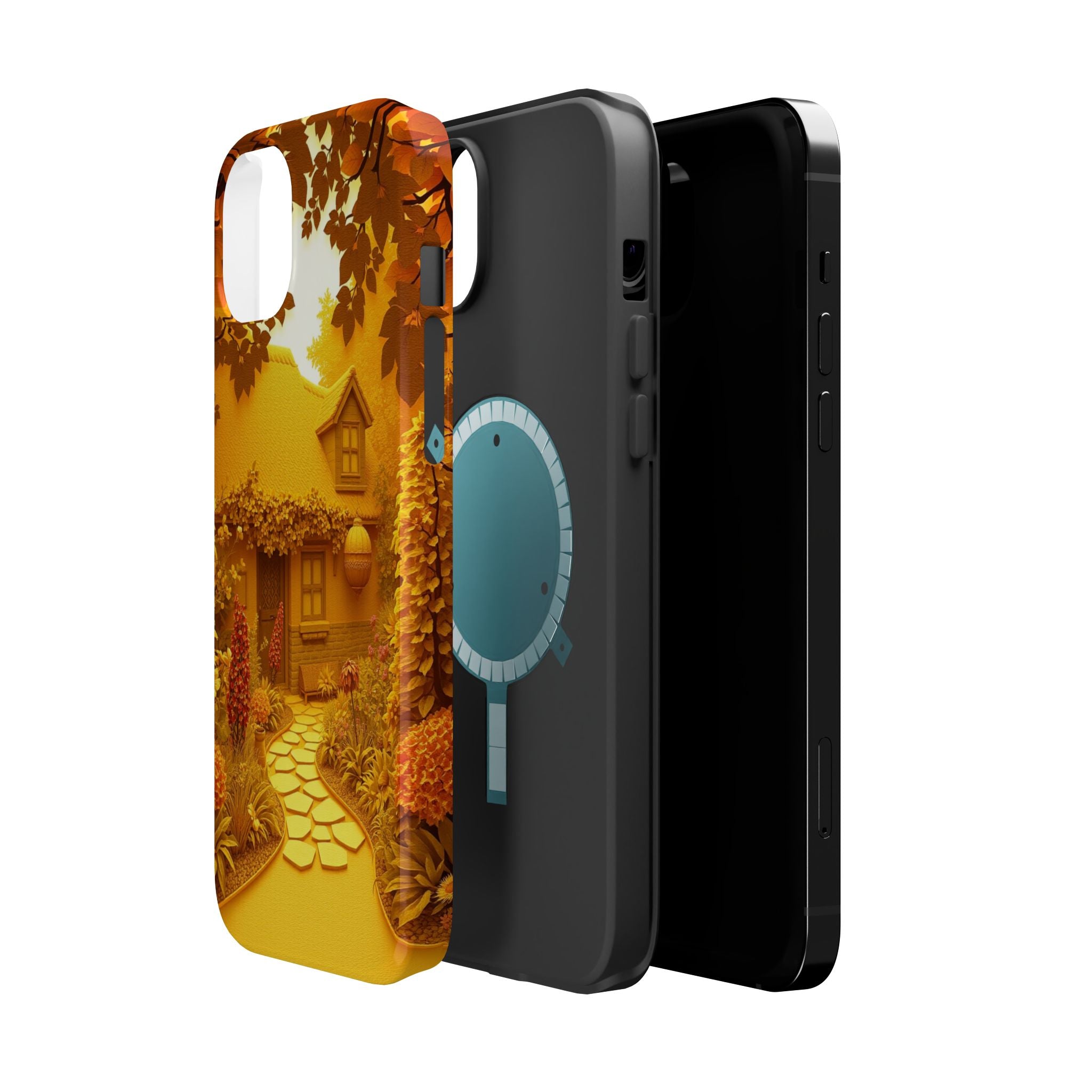 iPhone Vibrant Cottage Garden Design Slim Everyday Designer Case · iPhone Case