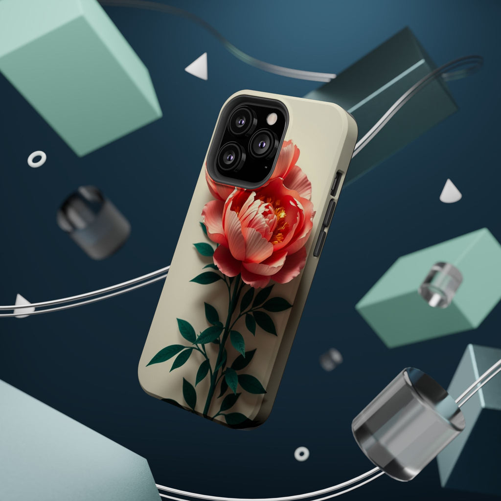 iPhone Emerald Green And Gold Peony Bouquet Slim iPhone Everyday · iPhone Case