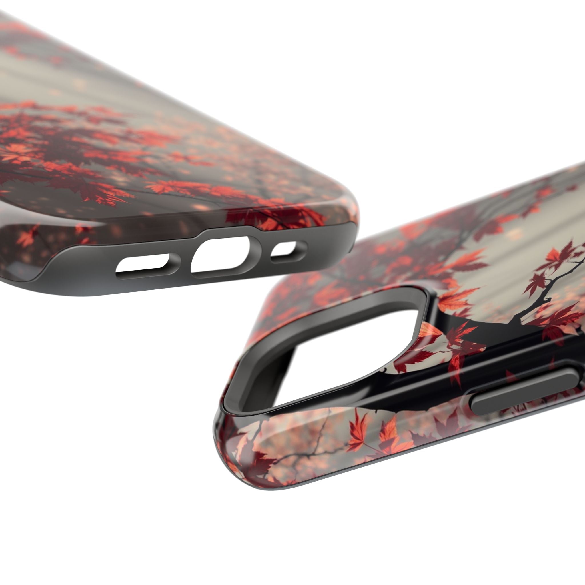 iPhone Charcoal And Copper Autumn Maple Slim Everyday iPhone 17 · iPhone Case