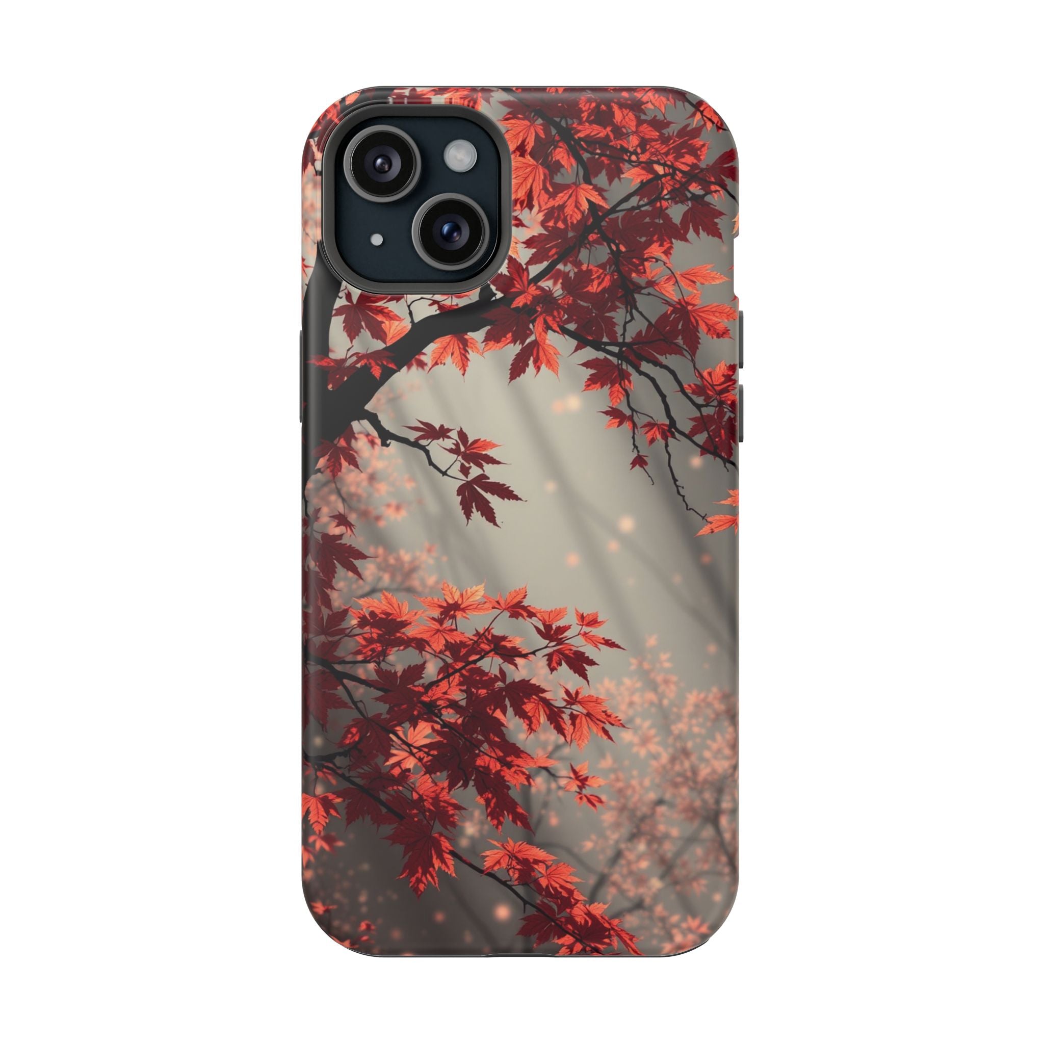 iPhone Charcoal And Copper Autumn Maple Slim Everyday iPhone 17 · iPhone Case