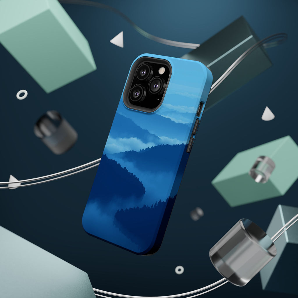iPhone Fog Rolling Over Hills Pixel Art -Bit Slim iPhone Everyday · iPhone Case
