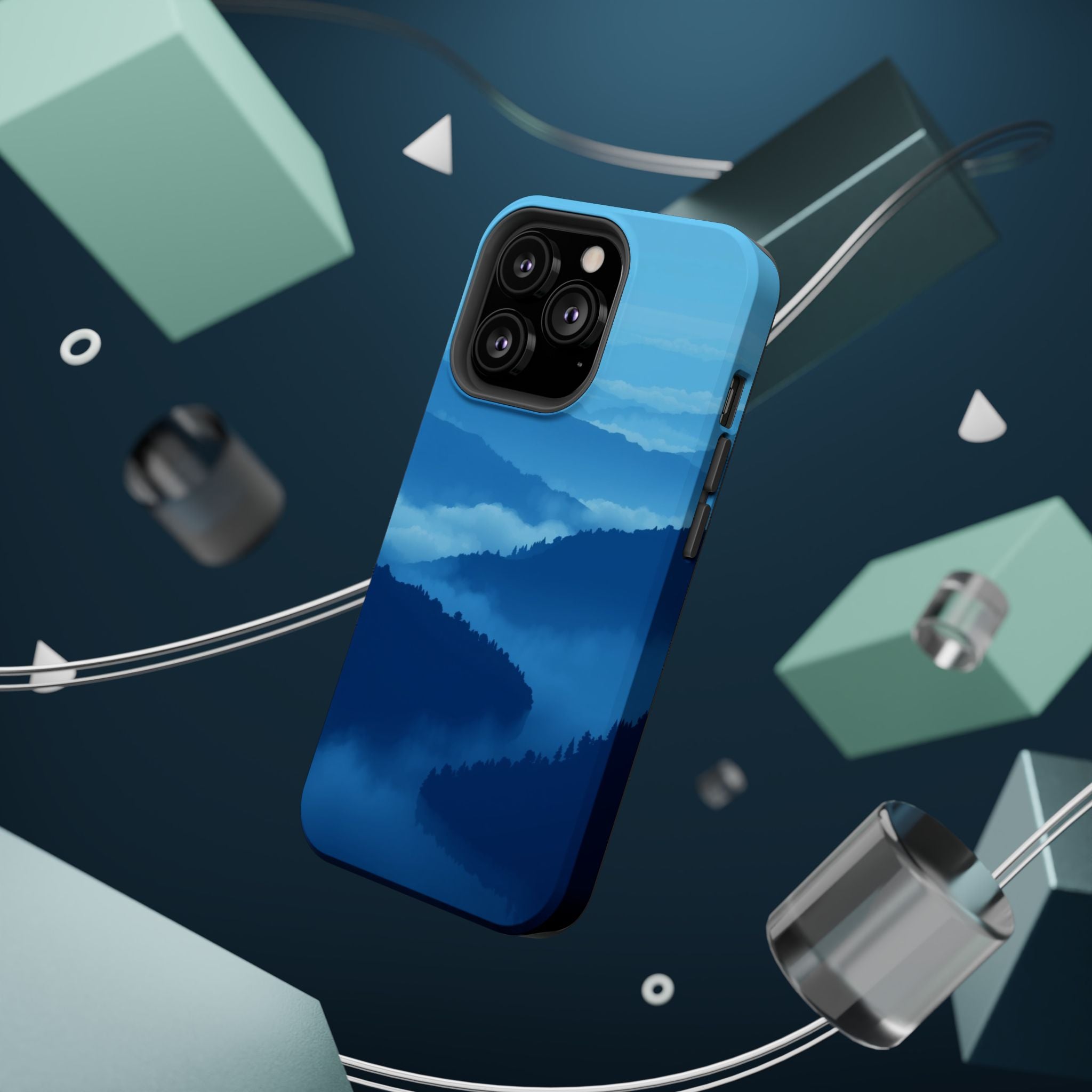 iPhone Fog Rolling Over Hills Pixel Art -Bit Slim iPhone Everyday · iPhone Case