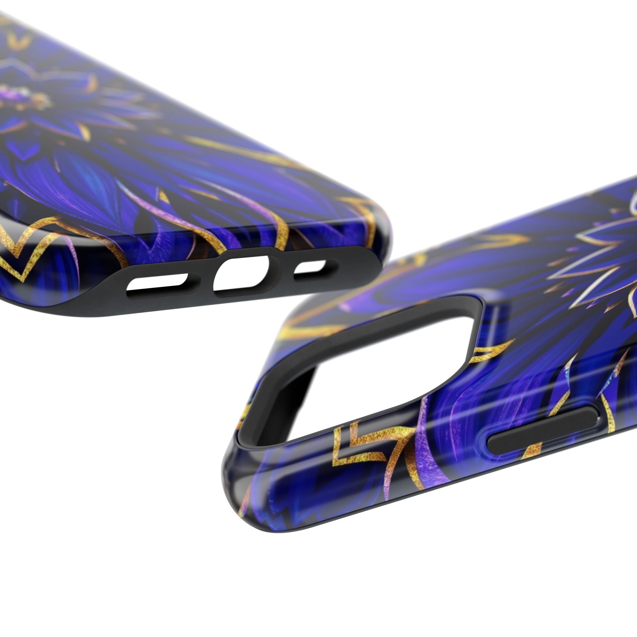 iPhone Floral Mandala Electric Art 14 Slim Everyday Designer Case · iPhone Case