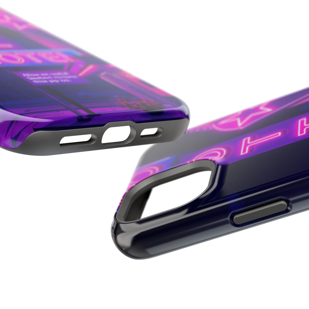 iPhone Neon Sign Motel Enchanted Art Slim Everyday Designer Case · iPhone Case