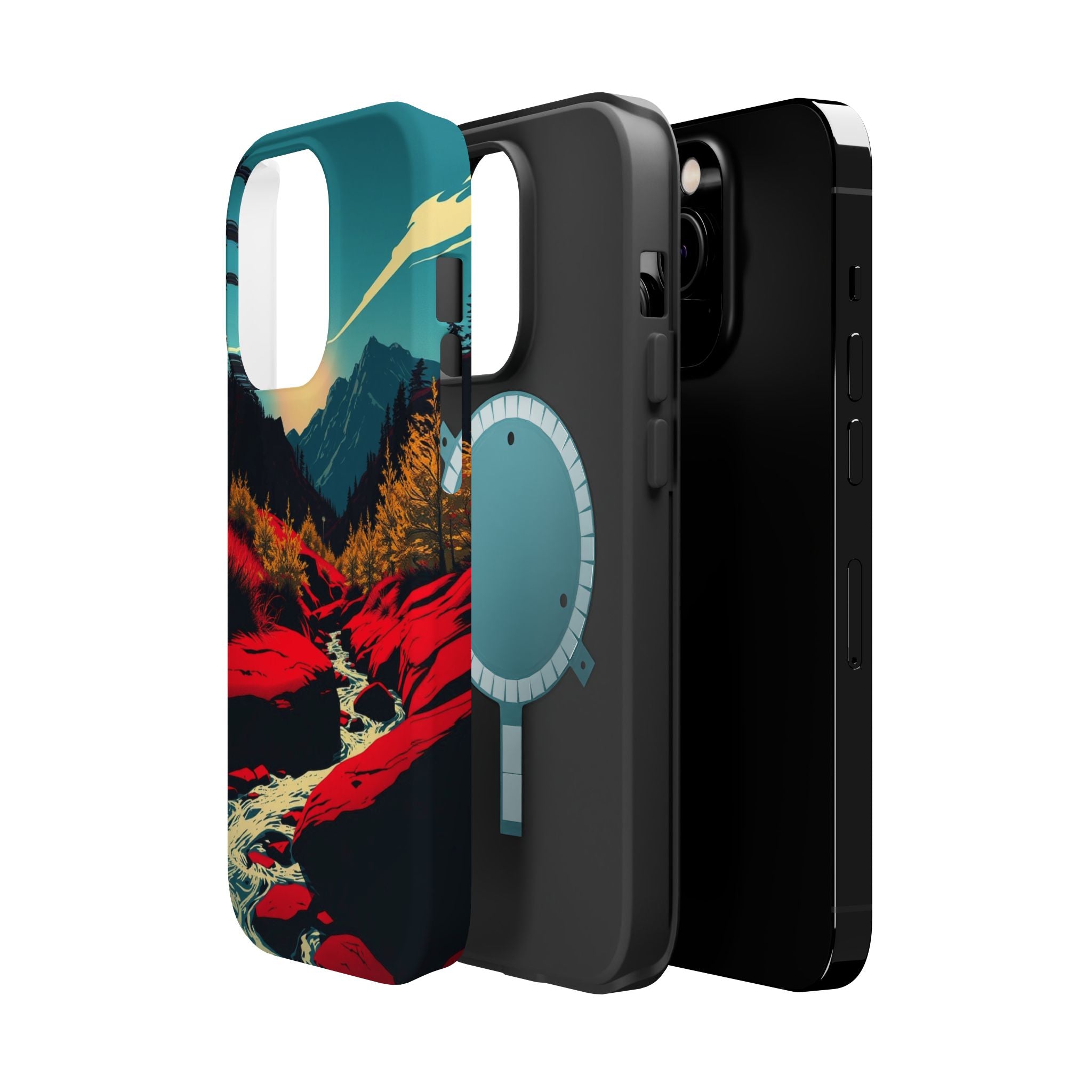 iPhone Earthy Spring Creek Design Bold Modern Everyday Snap Case · iPhone Case