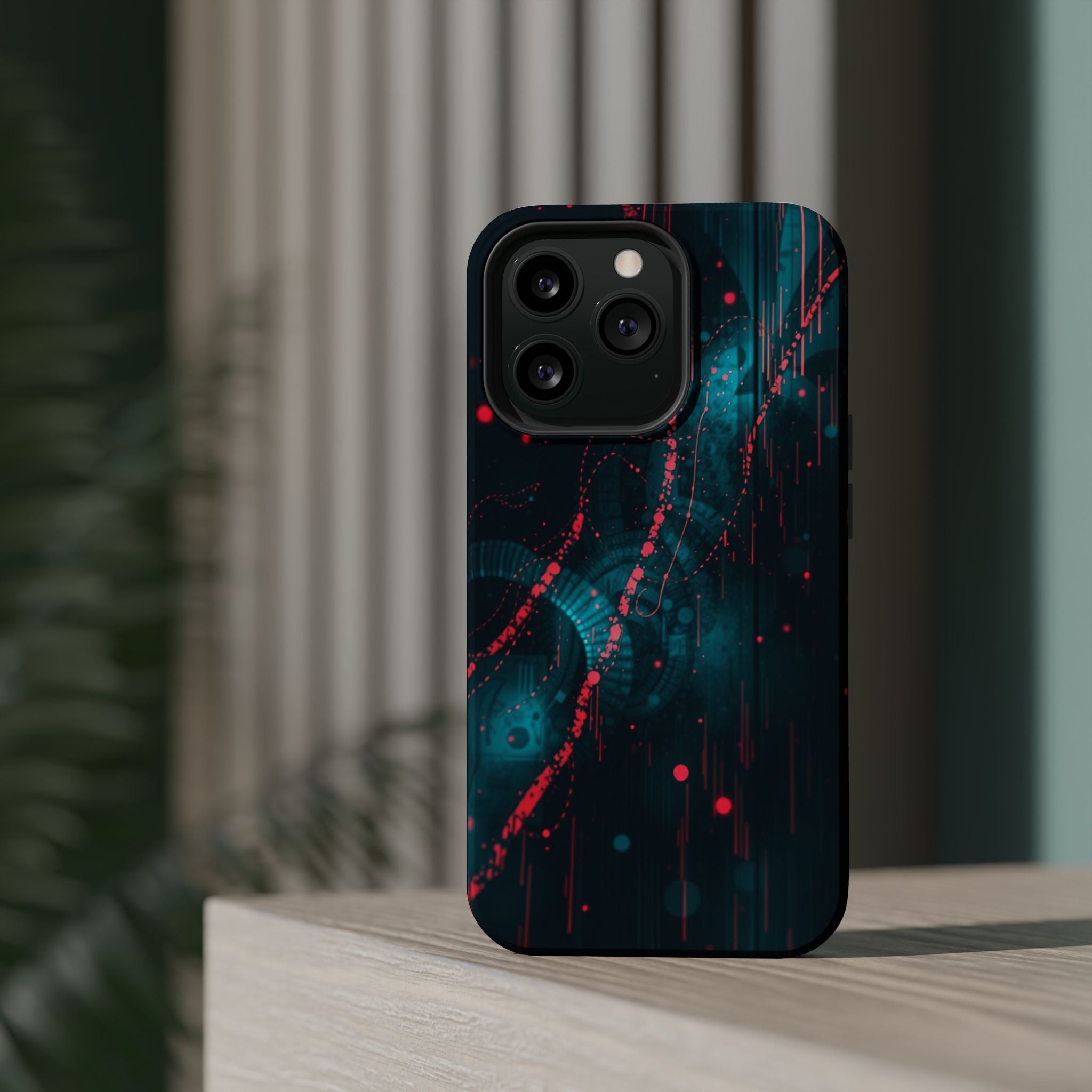 iPhone Digital Noise Cinematic Art Bold Modern Everyday Snap Case · iPhone Case