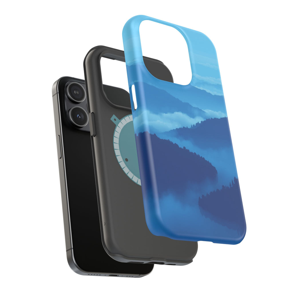 iPhone Fog Rolling Over Hills Pixel Art -Bit Slim iPhone Everyday · iPhone Case