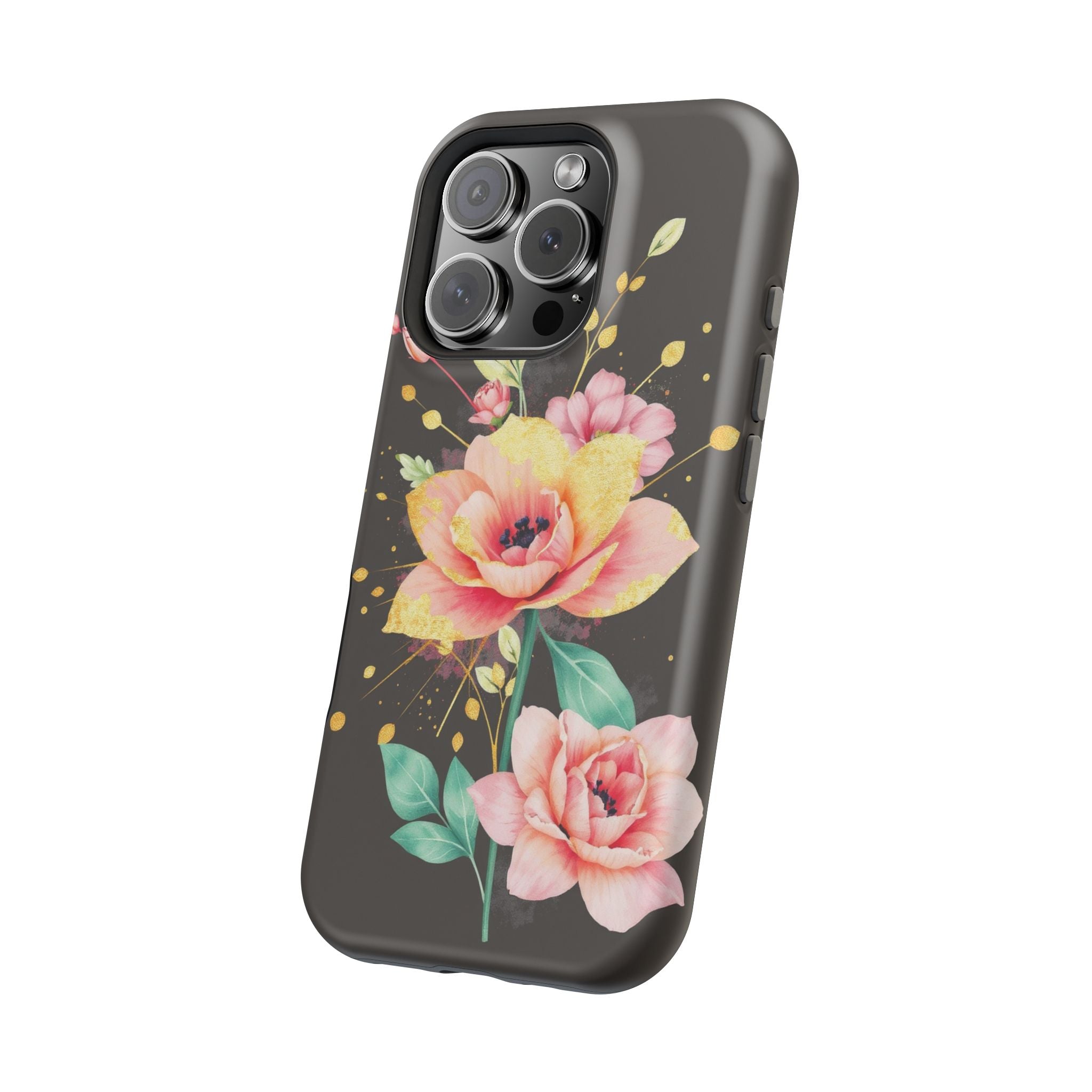 iPhone Earthy Floral Watercolor Splash Design Clean iPhone 14 Minimal · iPhone C