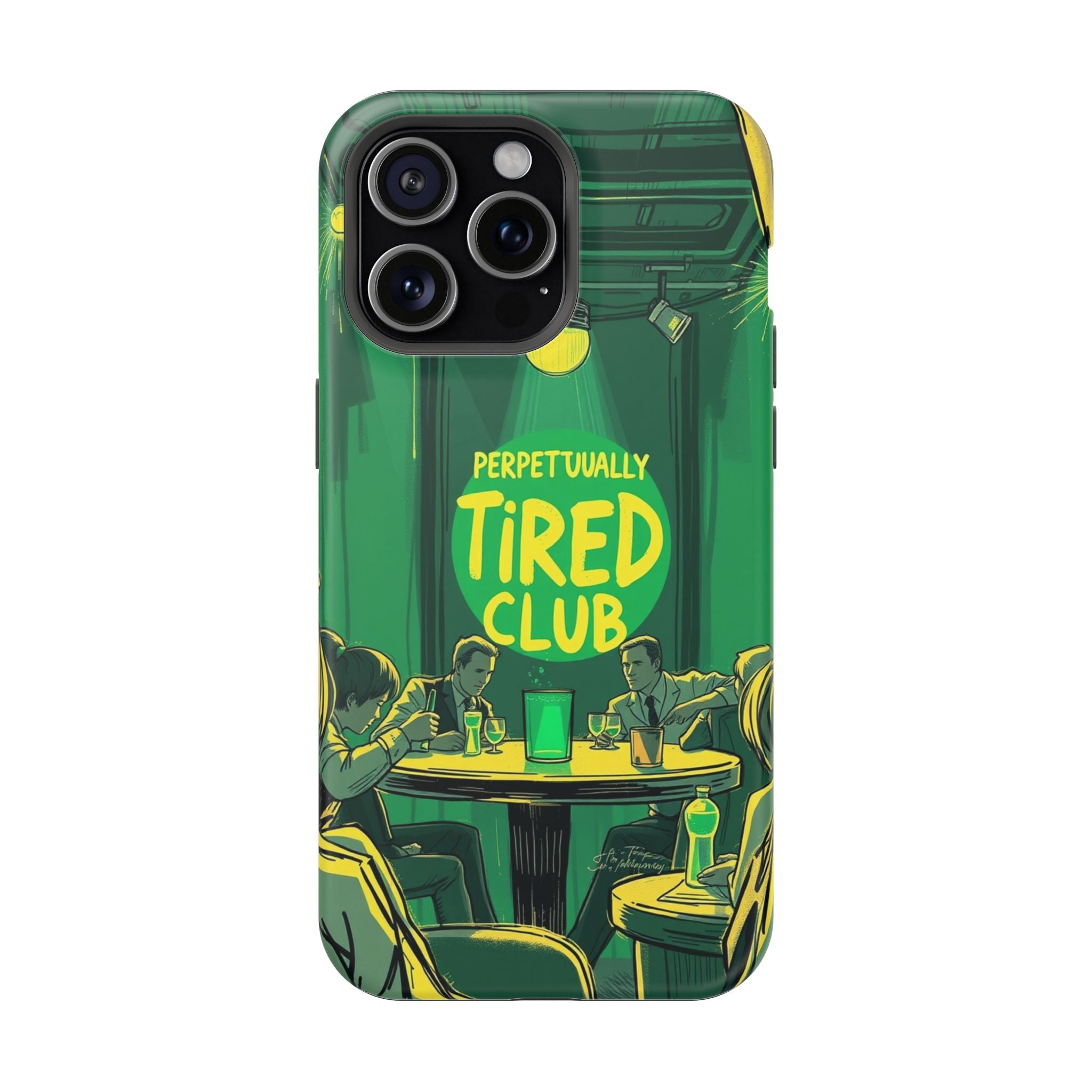 iPhone Radiant Perpetually Tired Club Design Slim Everyday Designer Case · iPhon