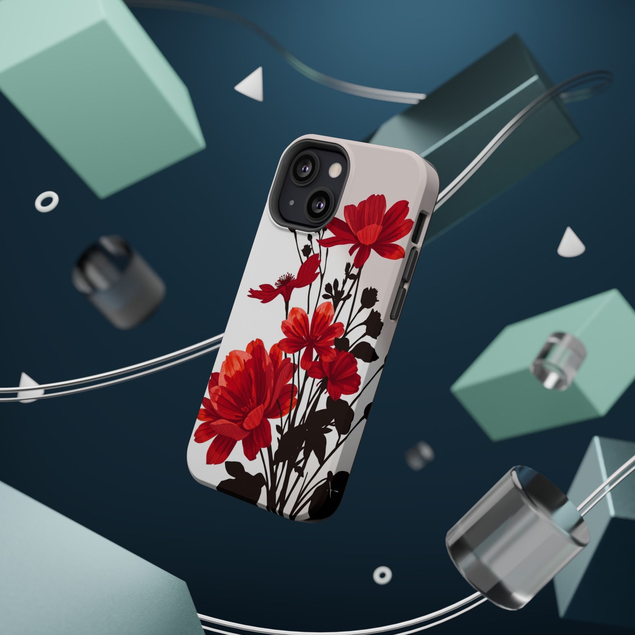 iPhone Floral Silhouette Cinematic Art Slim Snap Case · iPhone Case