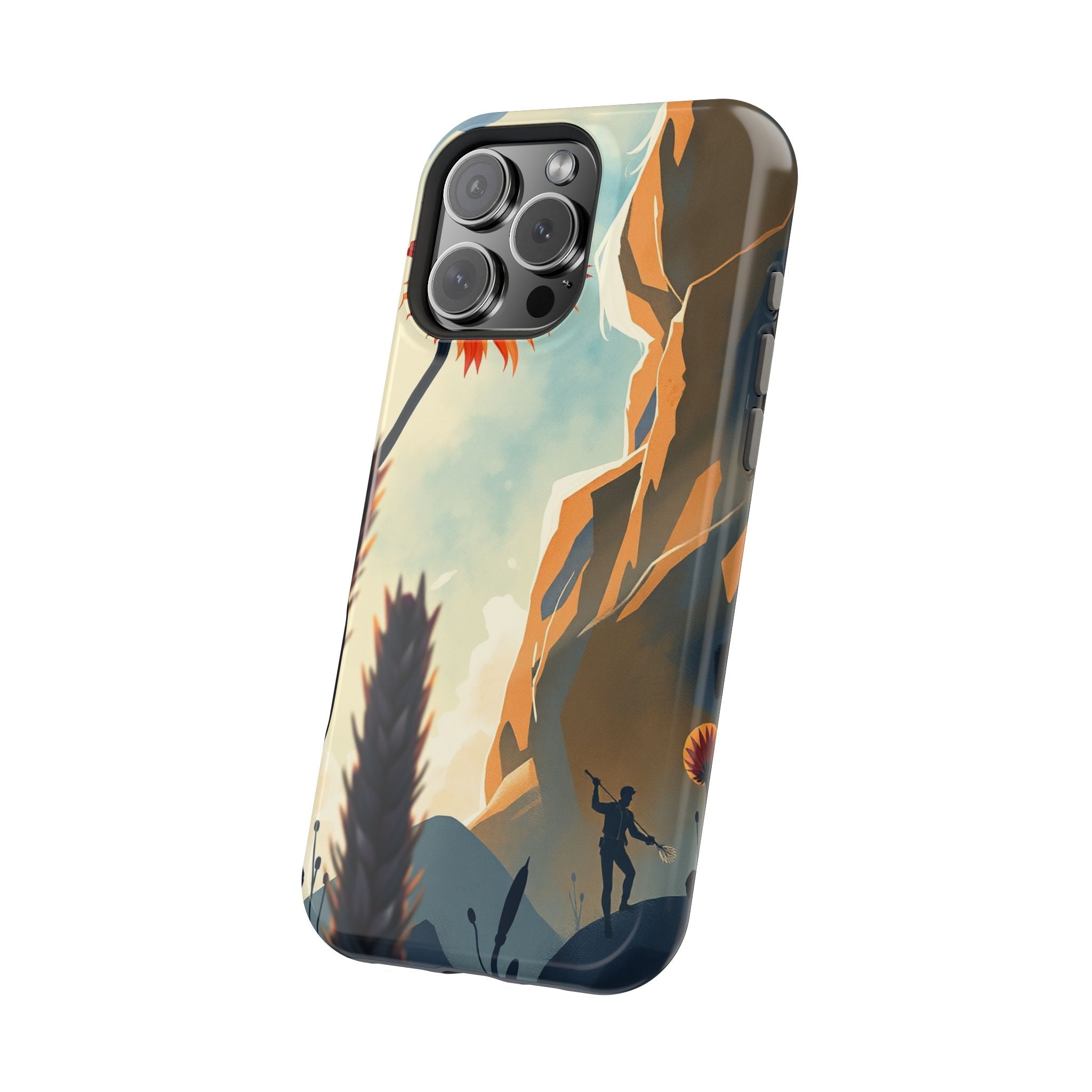 iPhone Bud Burst Vibrant Watercolor Artistic Everyday Cas Slim Snap Case · iPhon