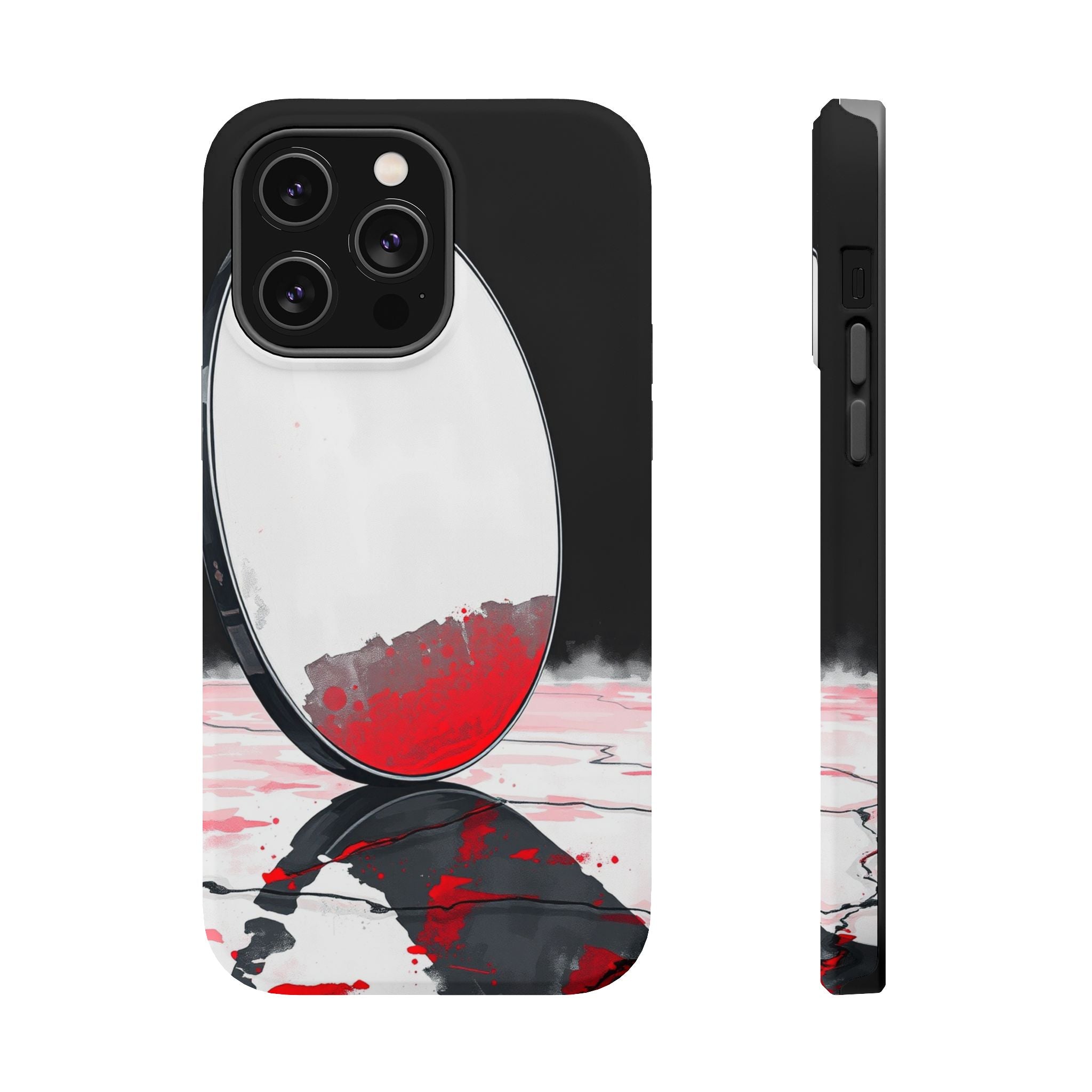 iPhone Earthy Salt Flat Mirror Design Slim Everyday Designer Case · iPhone Case