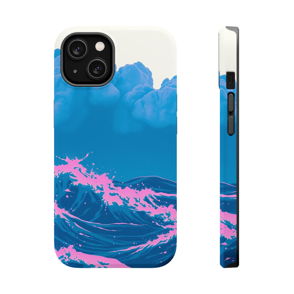 iPhone Storm at Sea Risograph Print Slim Everyday Designer Case · iPhone Case