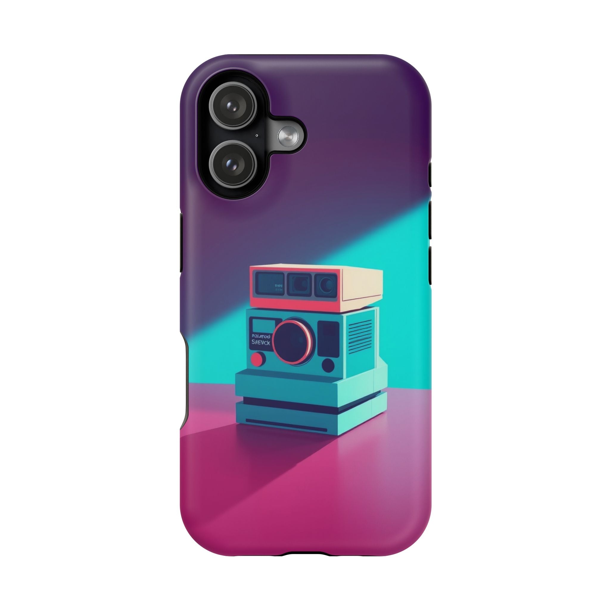iPhone Polaroid Stack Memory Pop Art Bold Slim Everyday Designer Case · iPhone C
