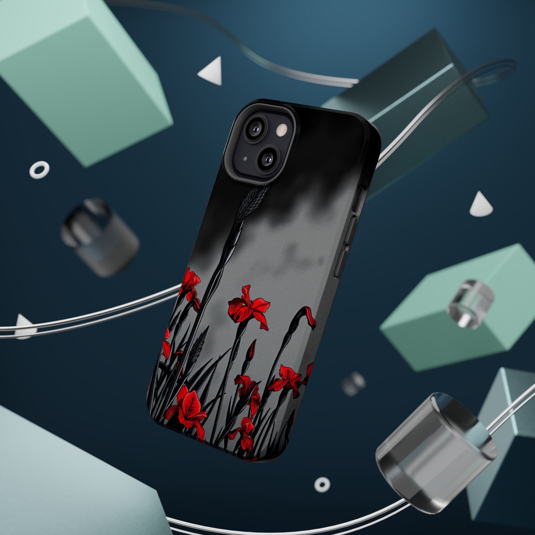 iPhone Iris Garden Cinematic Art Soft Finish Everyday Cas Slim Snap Case · iPhon
