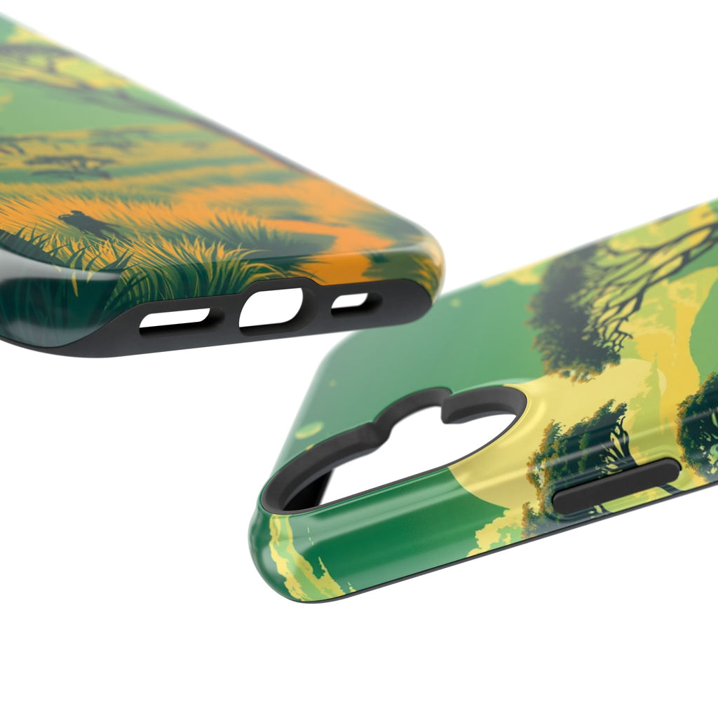 iPhone Savanna Horizon Pixel Art -Bit Slim Everyday Designer Case · iPhone Case