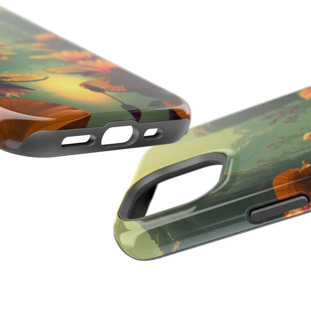 iPhone Lotus Pond Dreamy Design Slim Everyday Designer Case · iPhone Case