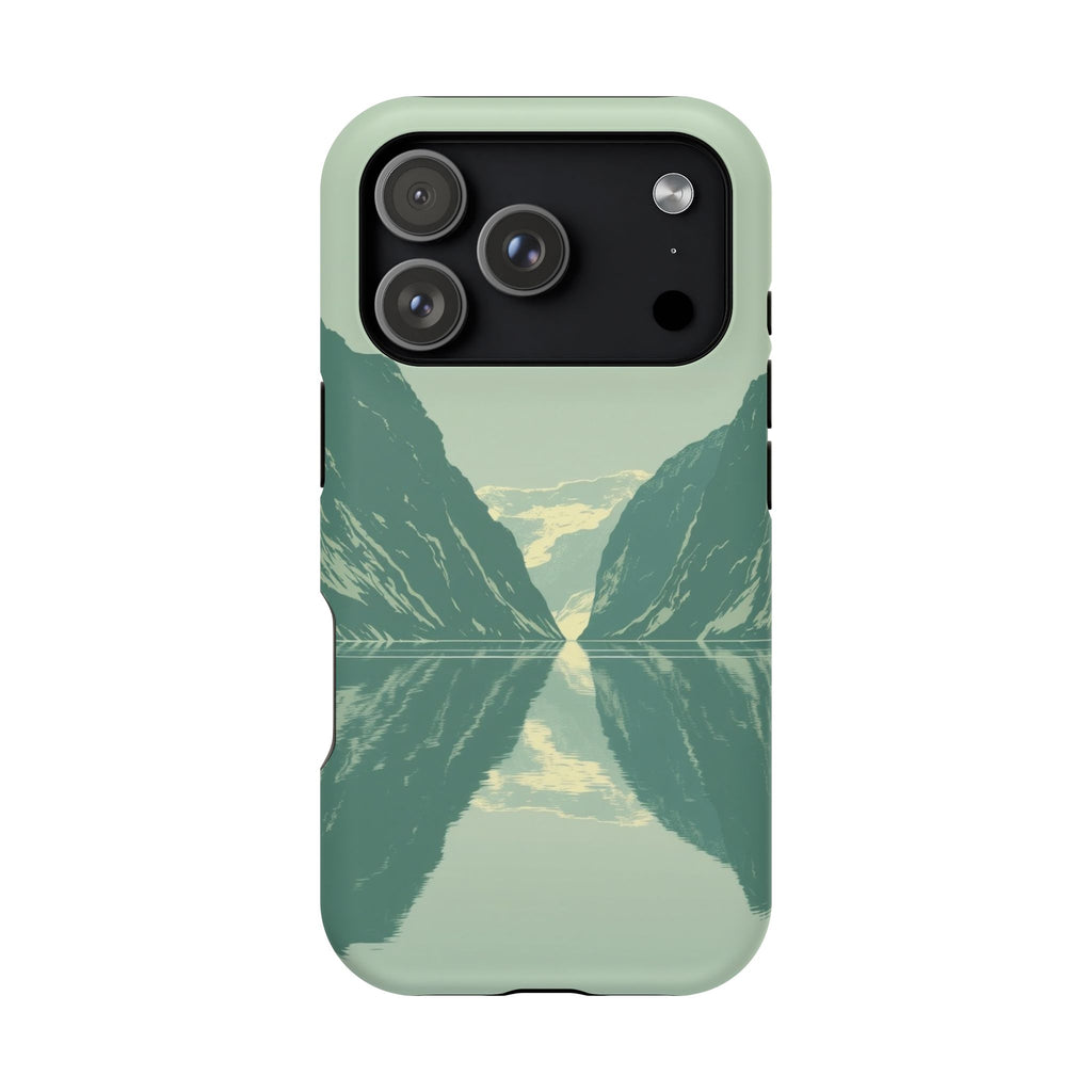 iPhone Fjord Reflection Enchanted Art Slim Everyday Designer Case · iPhone Case