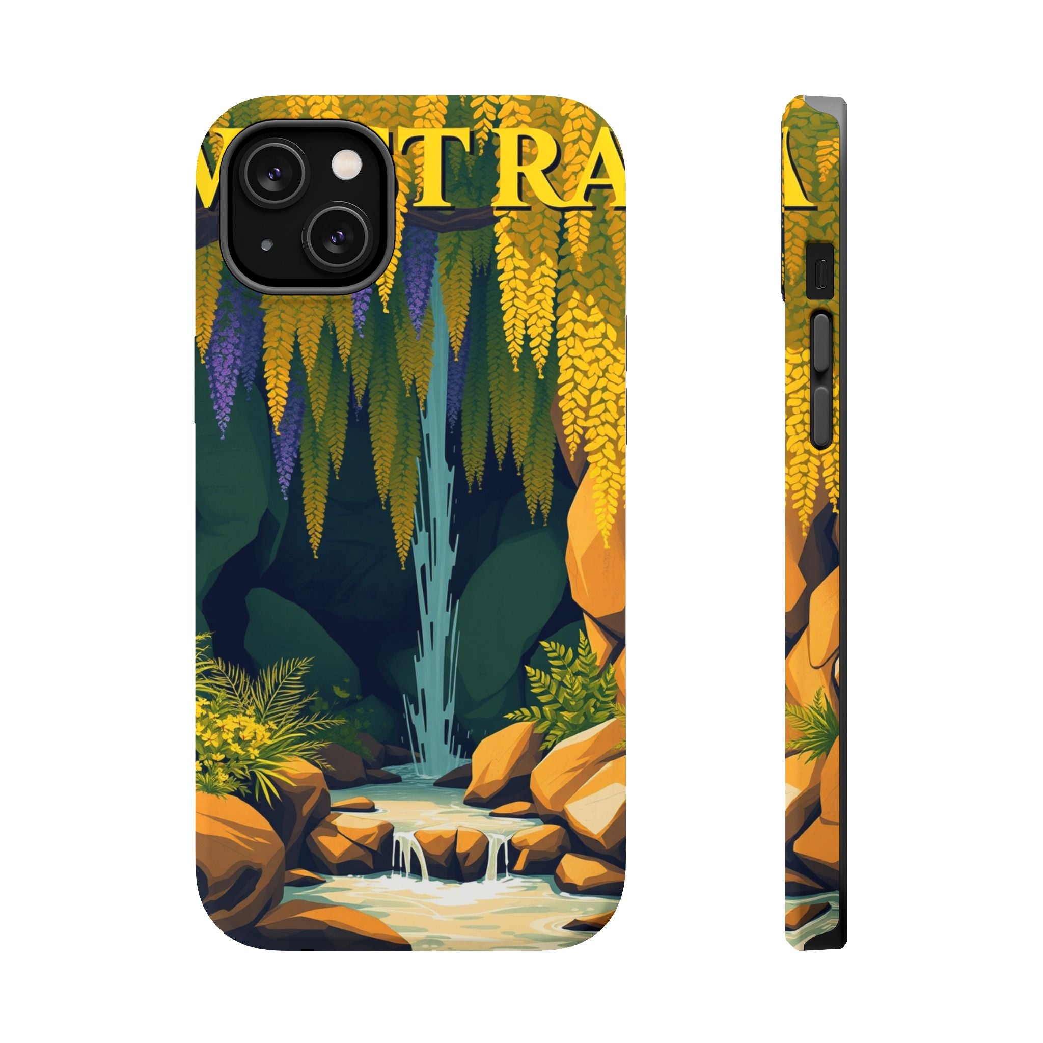 iPhone Wisteria Cascade Vintage Retro Poster Slim iPhone Everyday · iPhone Case