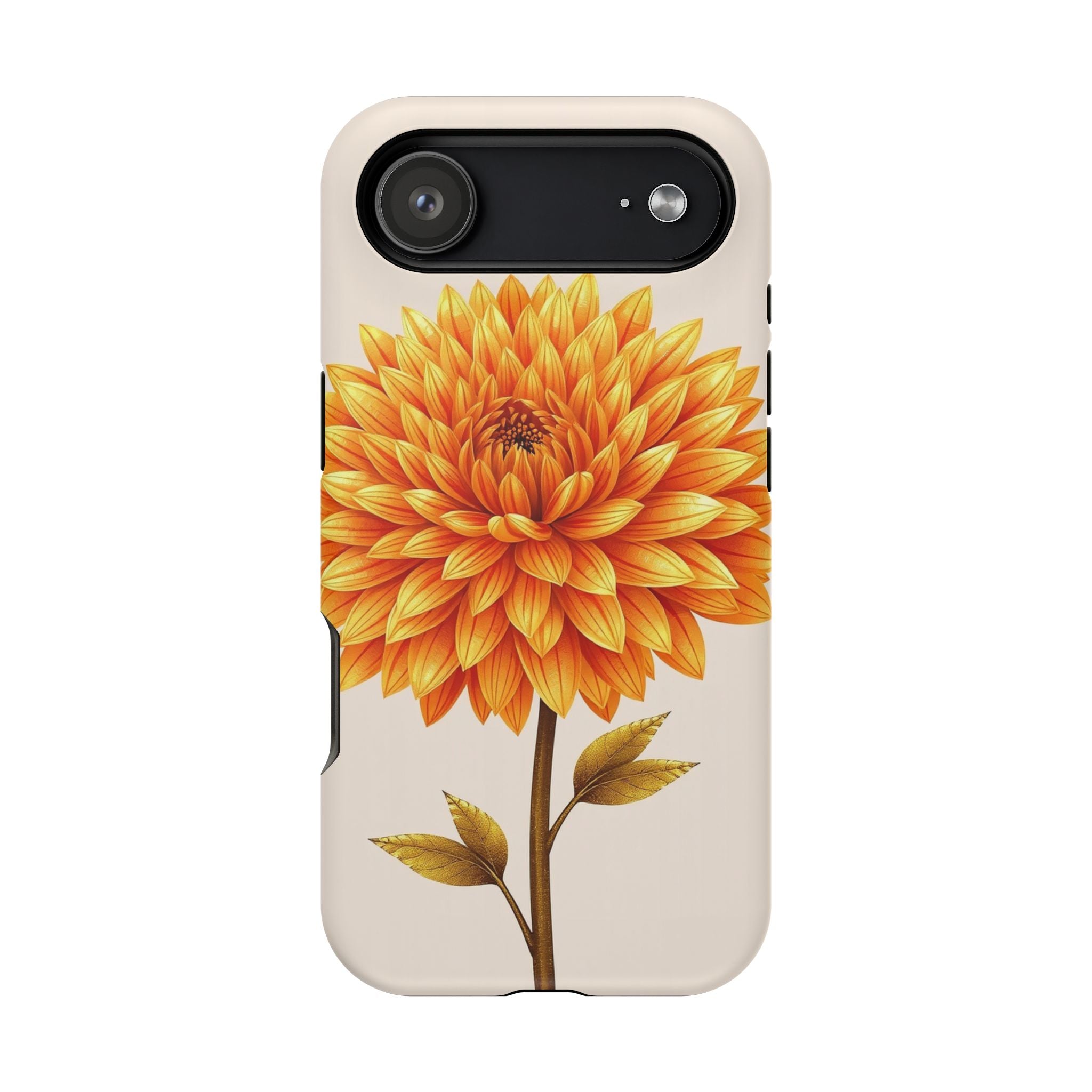iPhone Chrysanthemum Classic Gold Foil Luxury Slim iPhone Everyday · iPhone Case