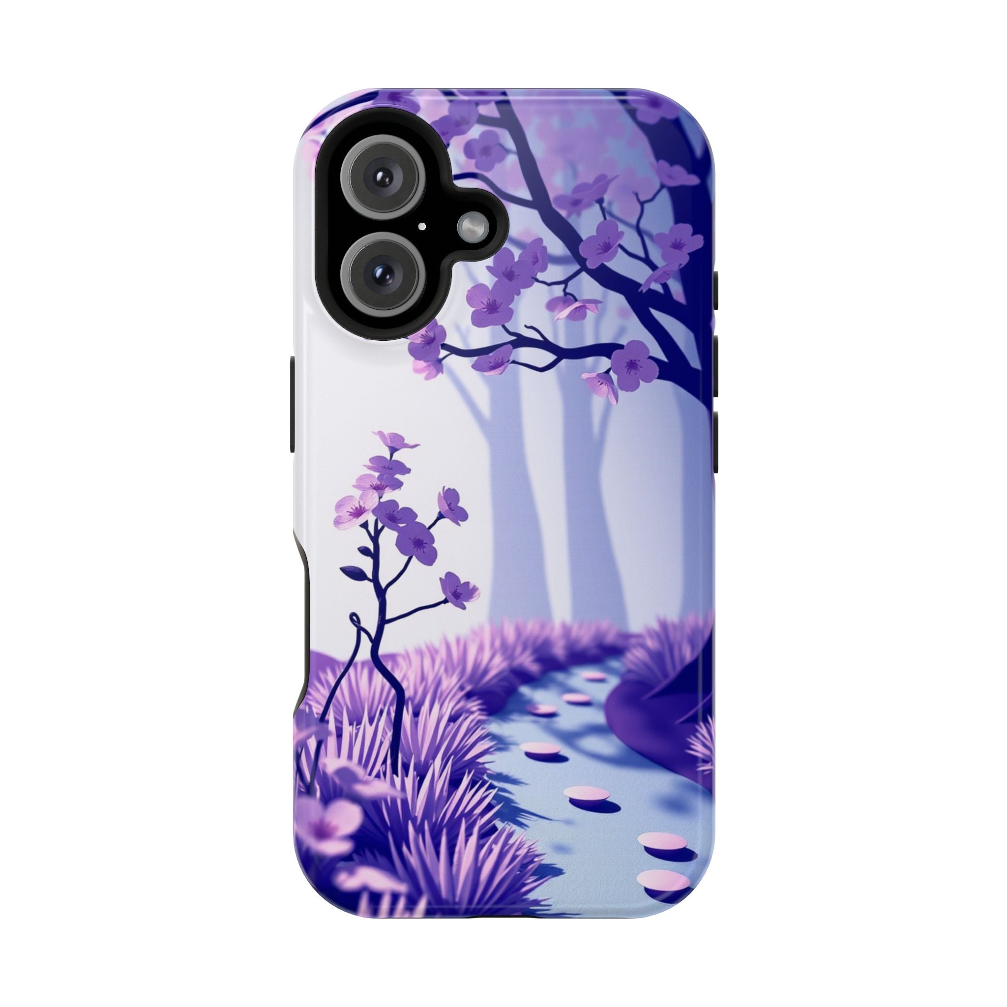 iPhone Blossom Trail Paper Cut Art Bold Modern Everyday Snap Case · iPhone Case