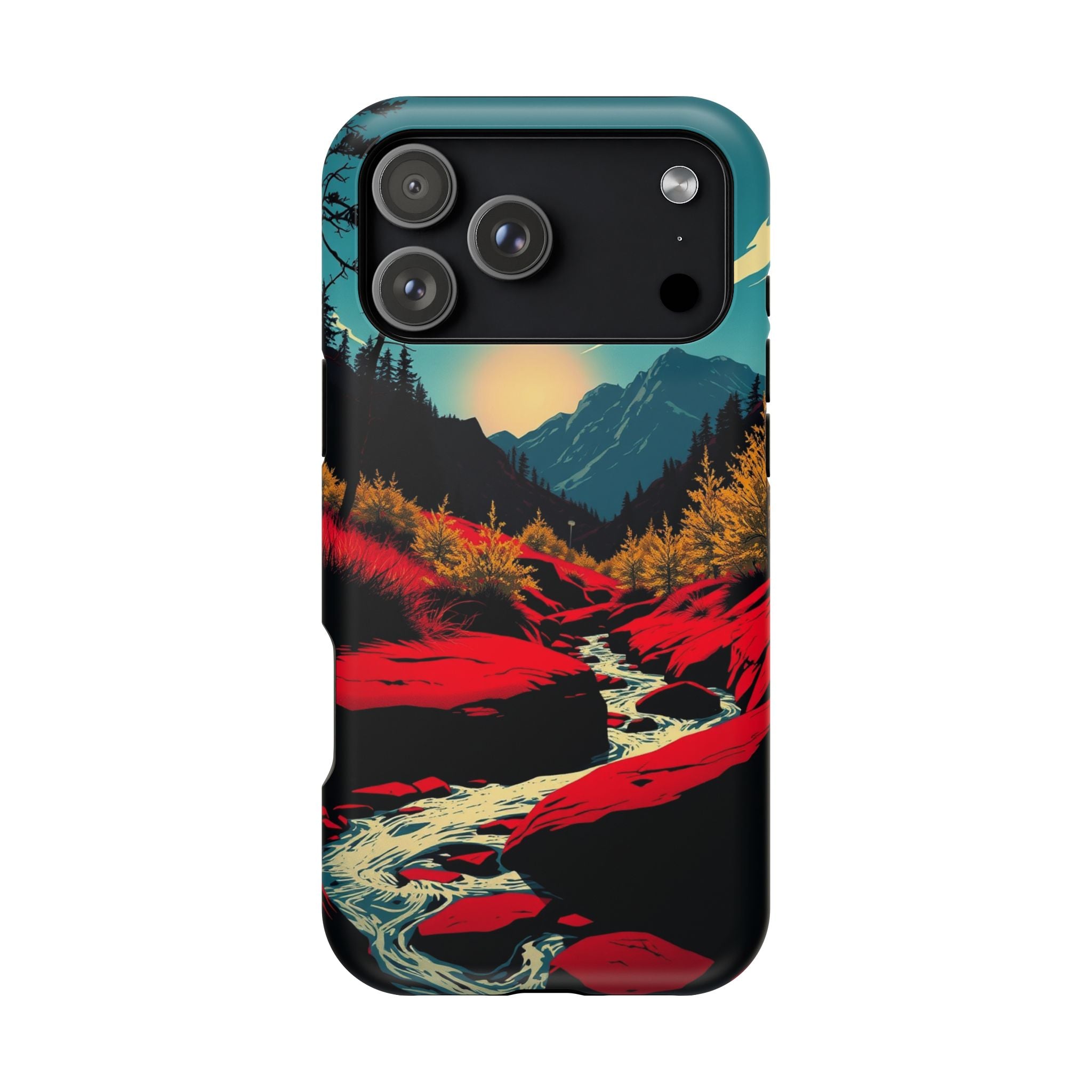 iPhone Earthy Spring Creek Design Bold Modern Everyday Snap Case · iPhone Case
