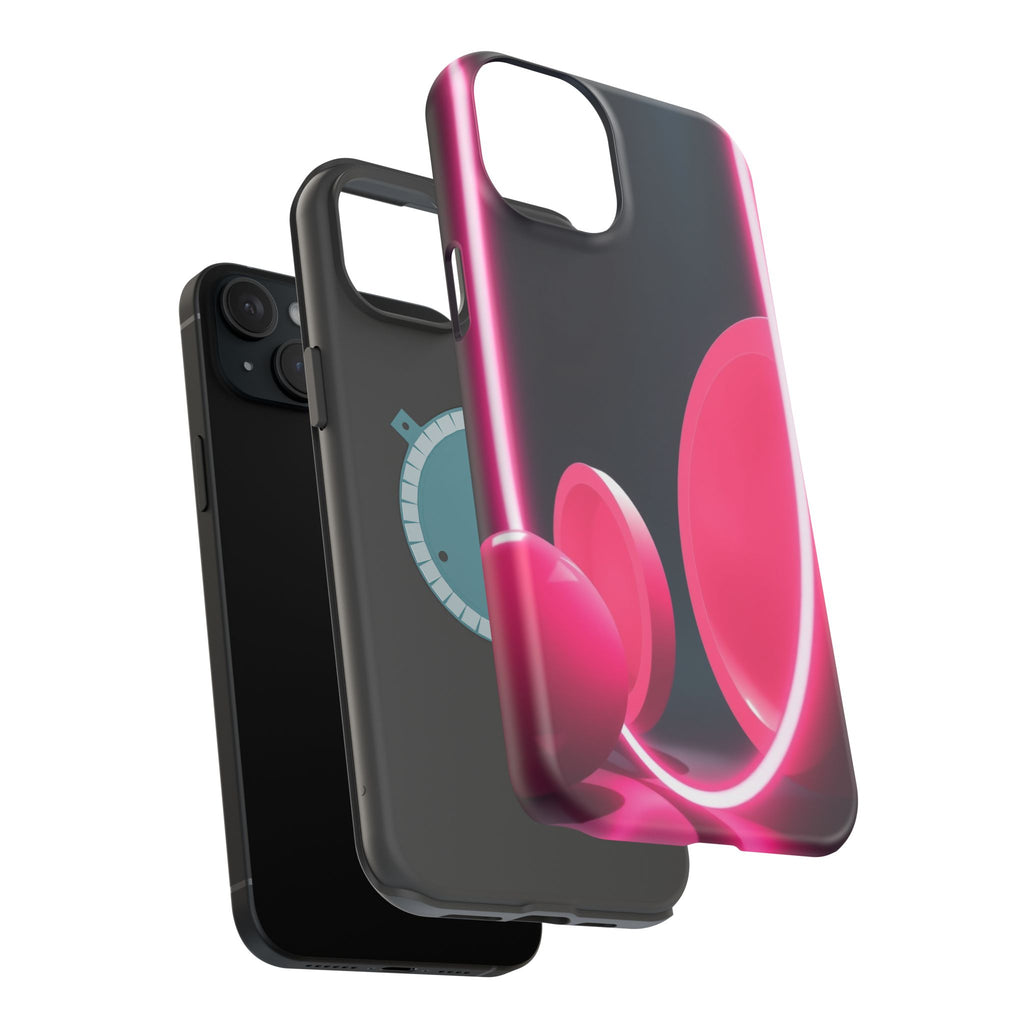 iPhone 1960s Mod Circles Neon Cyberpunk Slim Everyday Designer Case · iPhone Cas
