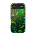 iPhone Emerald Green And Gold Vintage Botanicals Print Slim Snap Case · iPhone C
