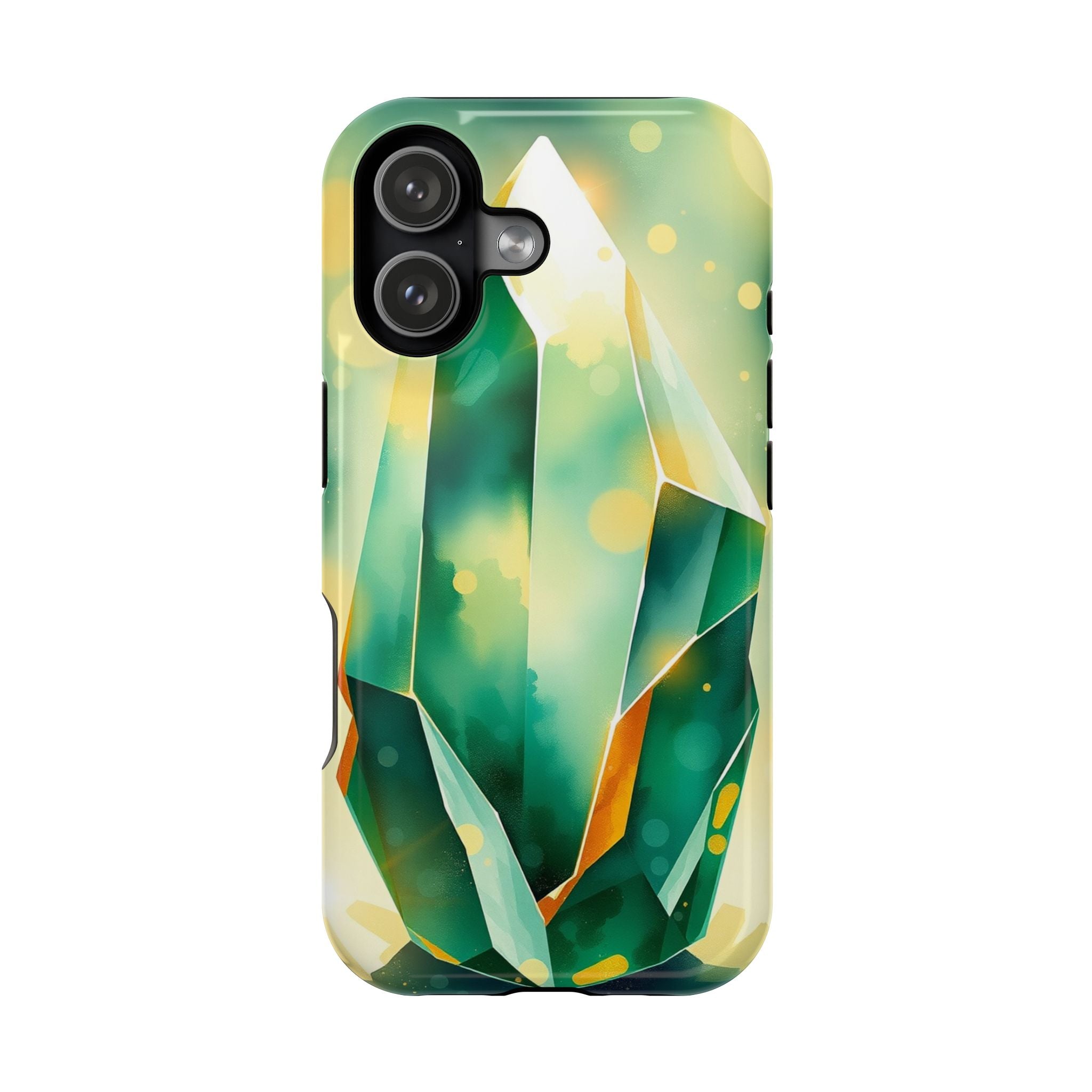 iPhone Emerald Green And Gold Crystal Prism Slim iPhone Everyday · iPhone Case