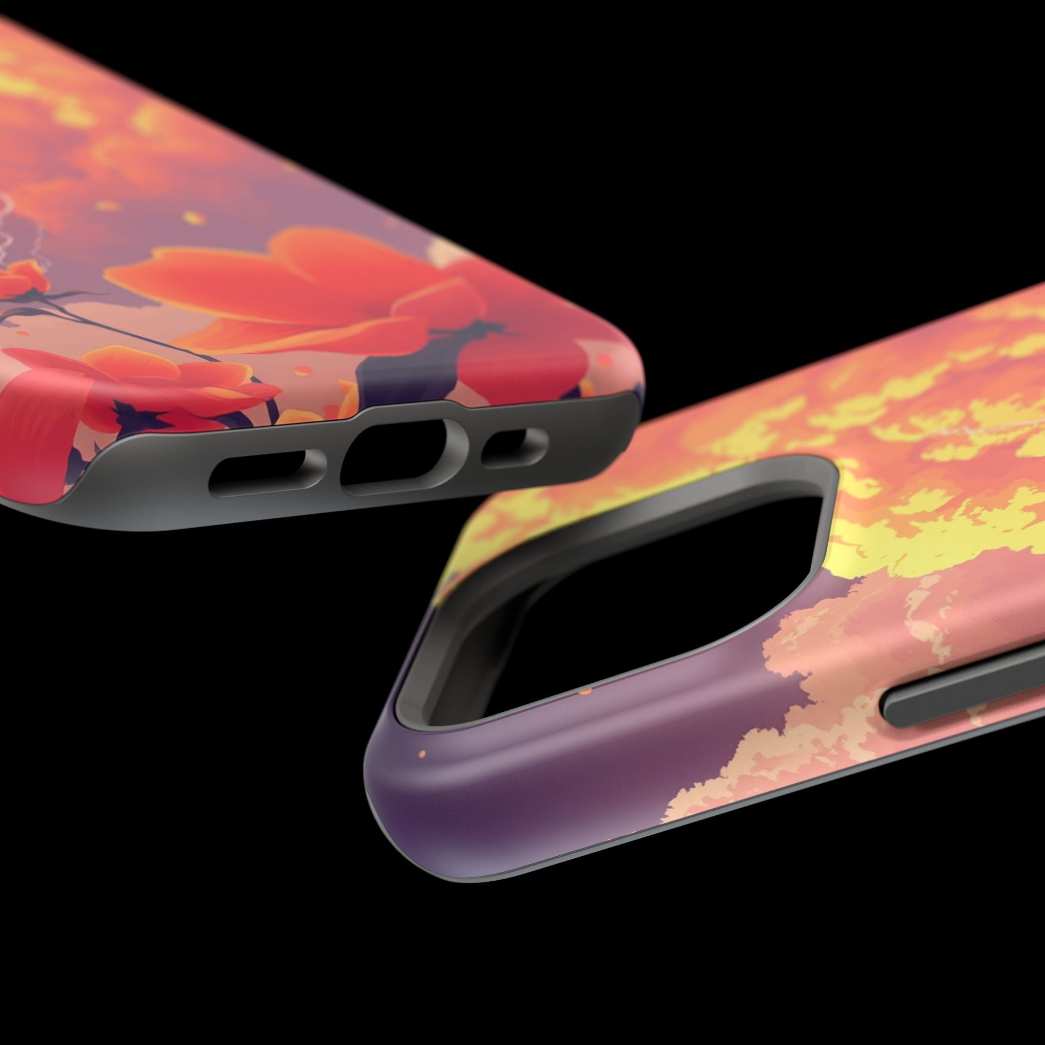 iPhone Sunset Amber And Peach Petal Storm Slim iPhone Everyday Designer · iPhone